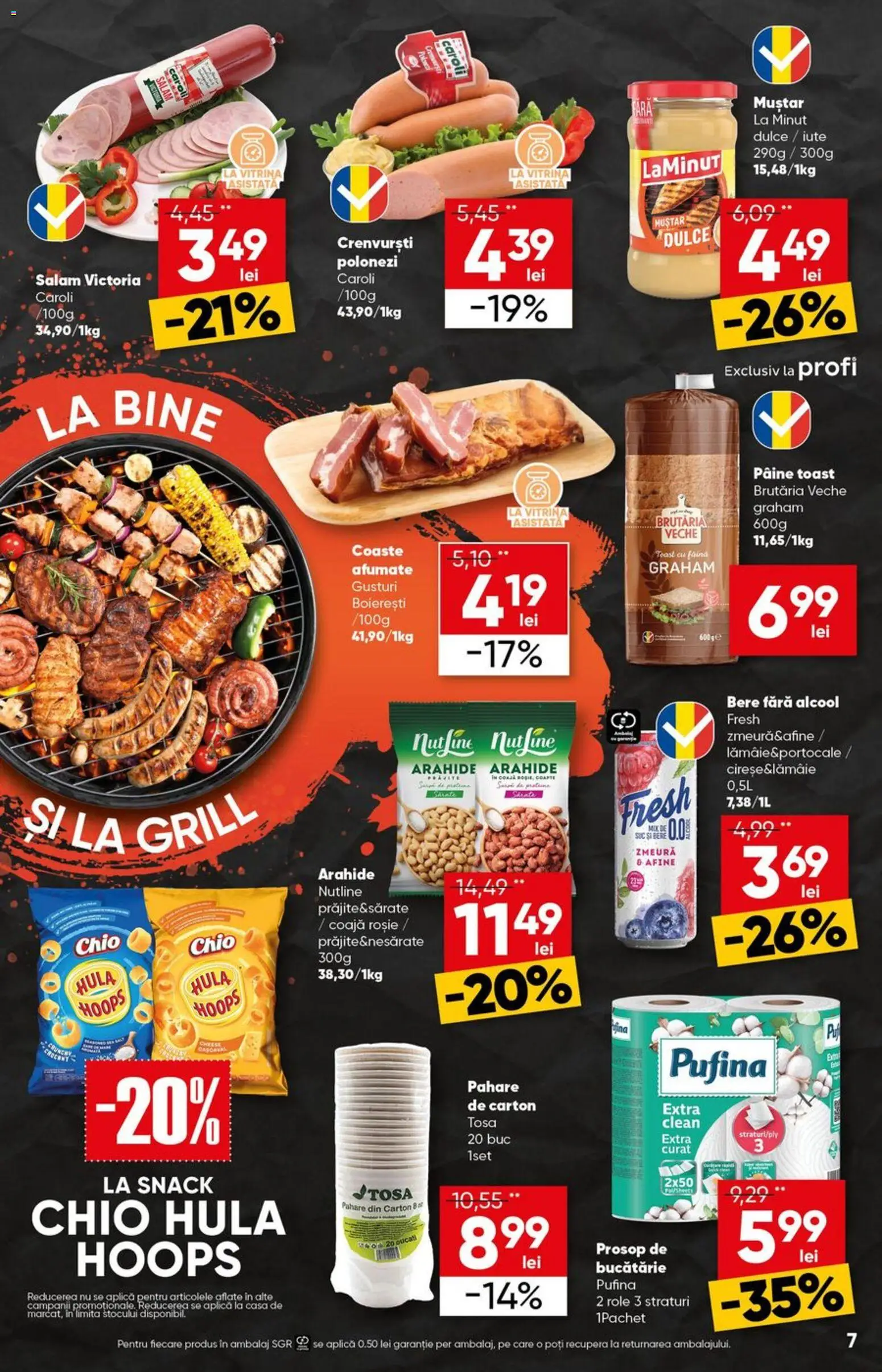 Noul catalog Profi – valabil de la 27.05.2026 | Pagină: 7 | Produse: Afine, Pahare, Vitrină, Cașcaval