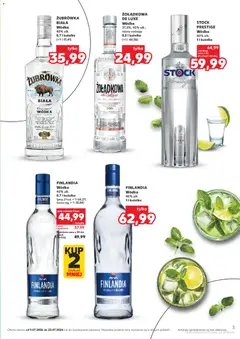 Náhled letáku Kaufland Polsko leták - Barek od 09.07.2026 | Strana: 3 | Produkty: Vodka, Finlandia vodka, Zubrowka