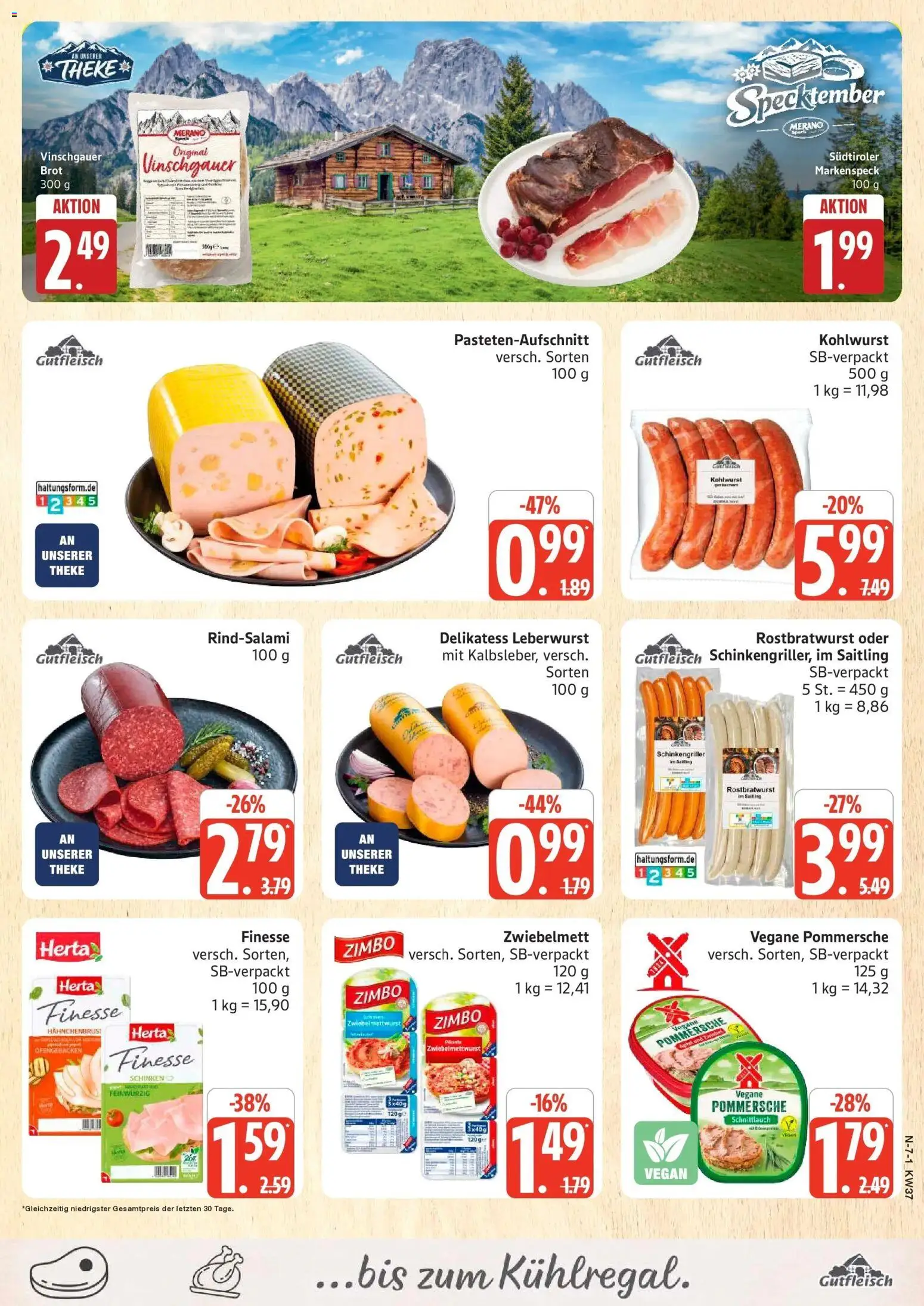 Marktkauf Prospekt Buxtehude (ab 07.09.2026) » Angebote online | Seite: 7 | Produkte: Theke, Brot, Schinken, Hahnchenbrust