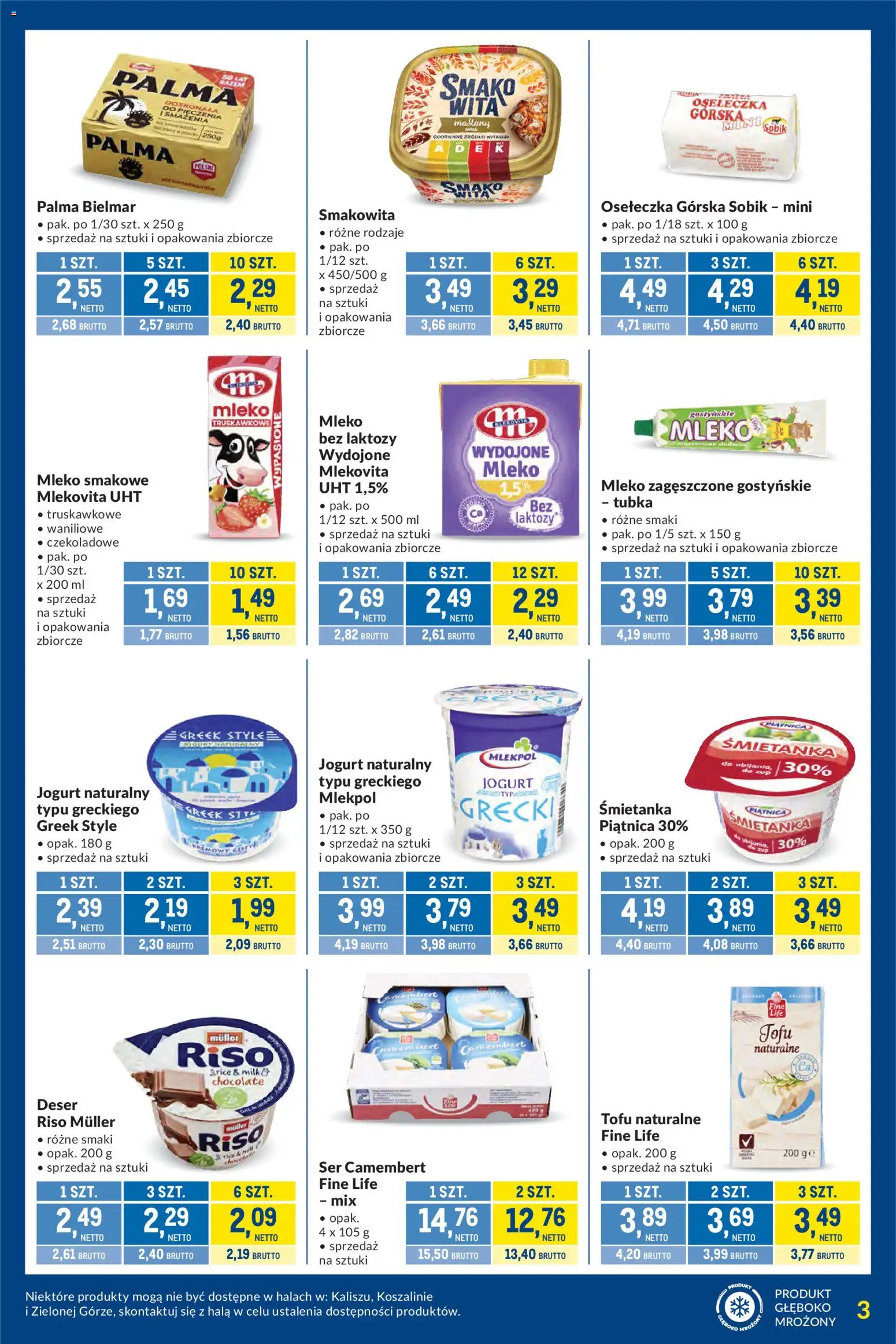 Makro gazetka - Kupujesz więcej płacisz mniej od 09.06.2026 | Strona: 3 | Produkty: Tofu naturalne, Camembert, Tofu, Ser