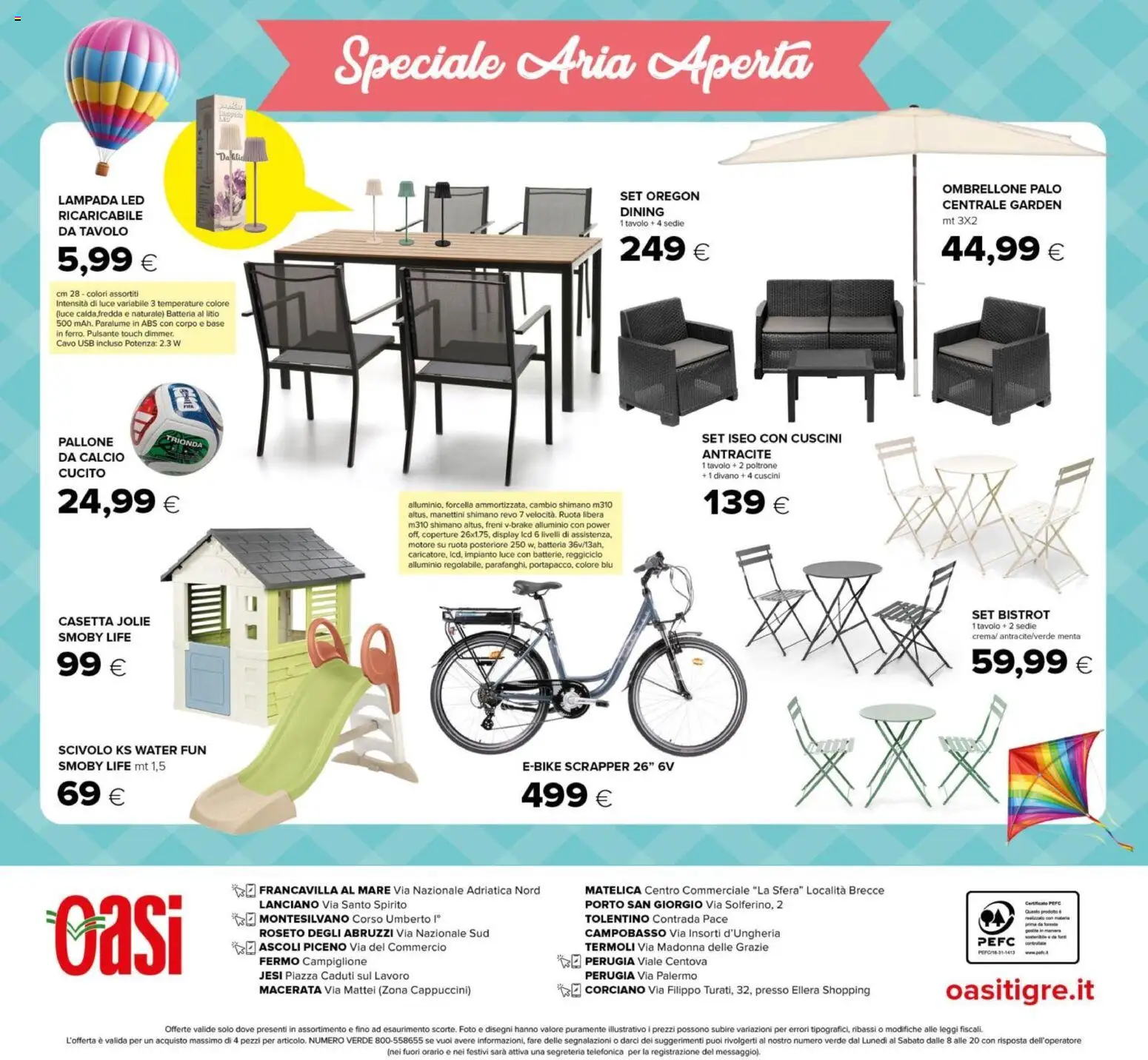 Volantino Oasi del 07.04.2026 | Pagina: 24 | Prodotti: Paralume, USB, Batteria, Lampada