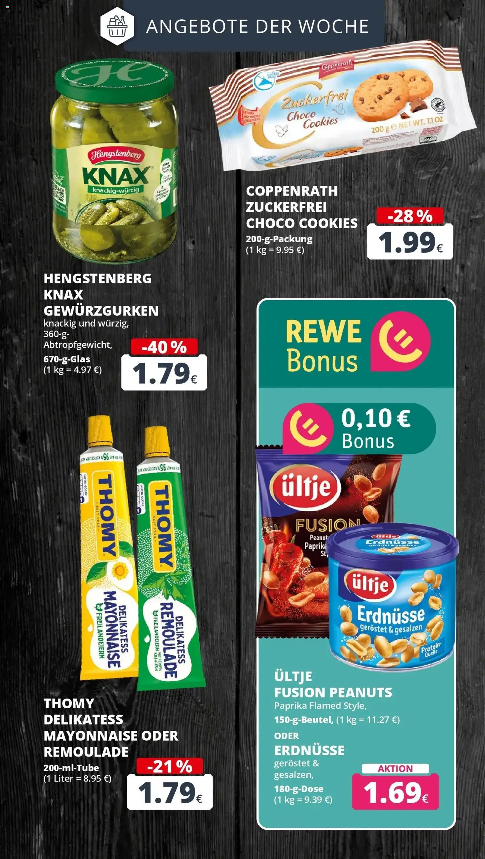 REWE Prospekt ab 10.08.2026 zum Blättern » Angebote | Seite: 6 | Produkte: Erdnüsse, Paprika, Mayonnaise