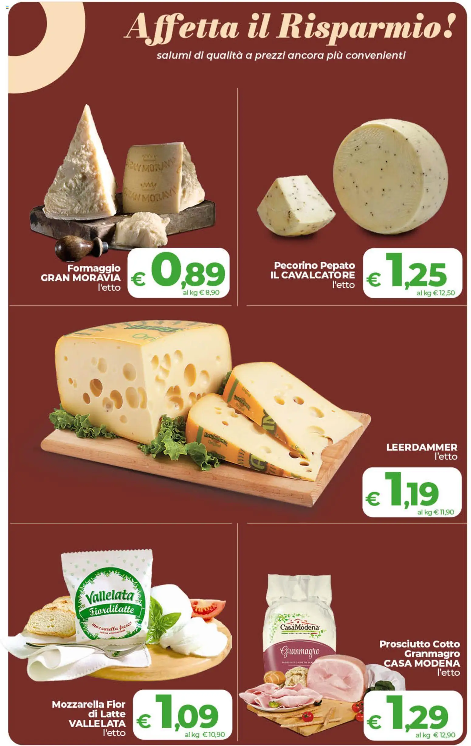 Volantino COOP del 29.05.2026 | Pagina: 8 | Prodotti: Mozzarella, Formaggio, Prosciutto, Pecorino