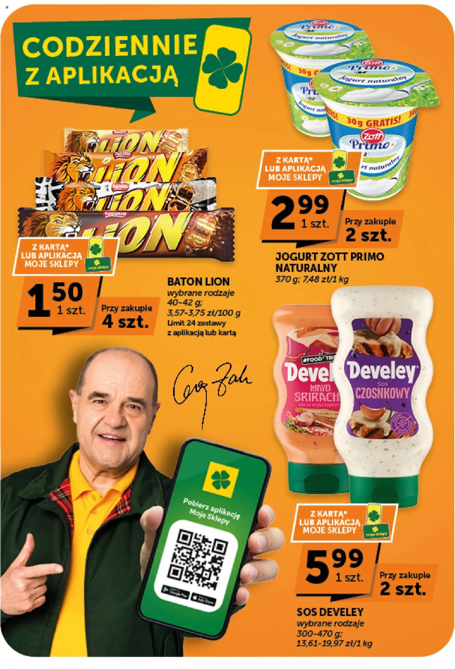 Groszek gazetka - Minimarket od 23.07.2026 | Strona: 7 | Produkty: Karta, Baton, Jogurt, Sos