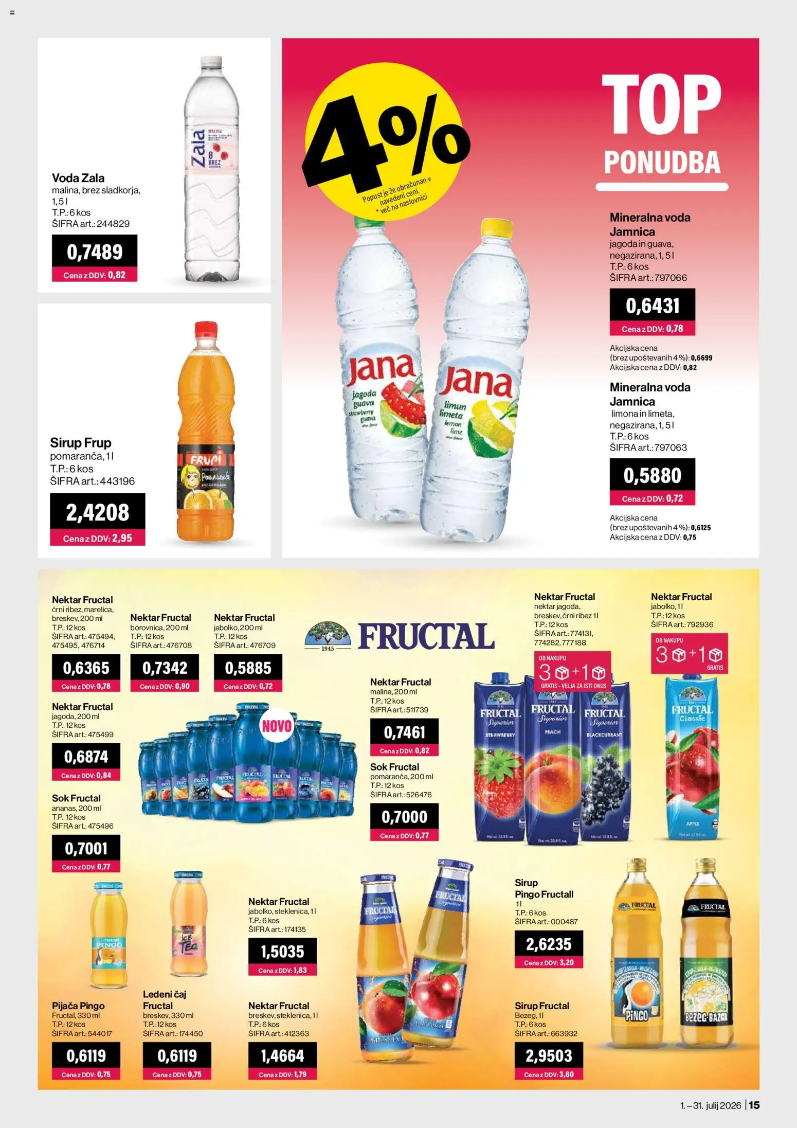 Novi Mercator katalog ponudbe – veljaven od 01.07.2026 | Stran: 15