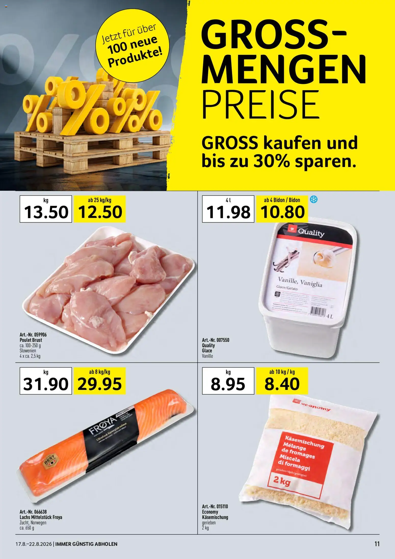 Prodega aktionen – gültig ab 17.08.2026 | Seite: 11 | Produkte: Vanille, Glace, Lachs