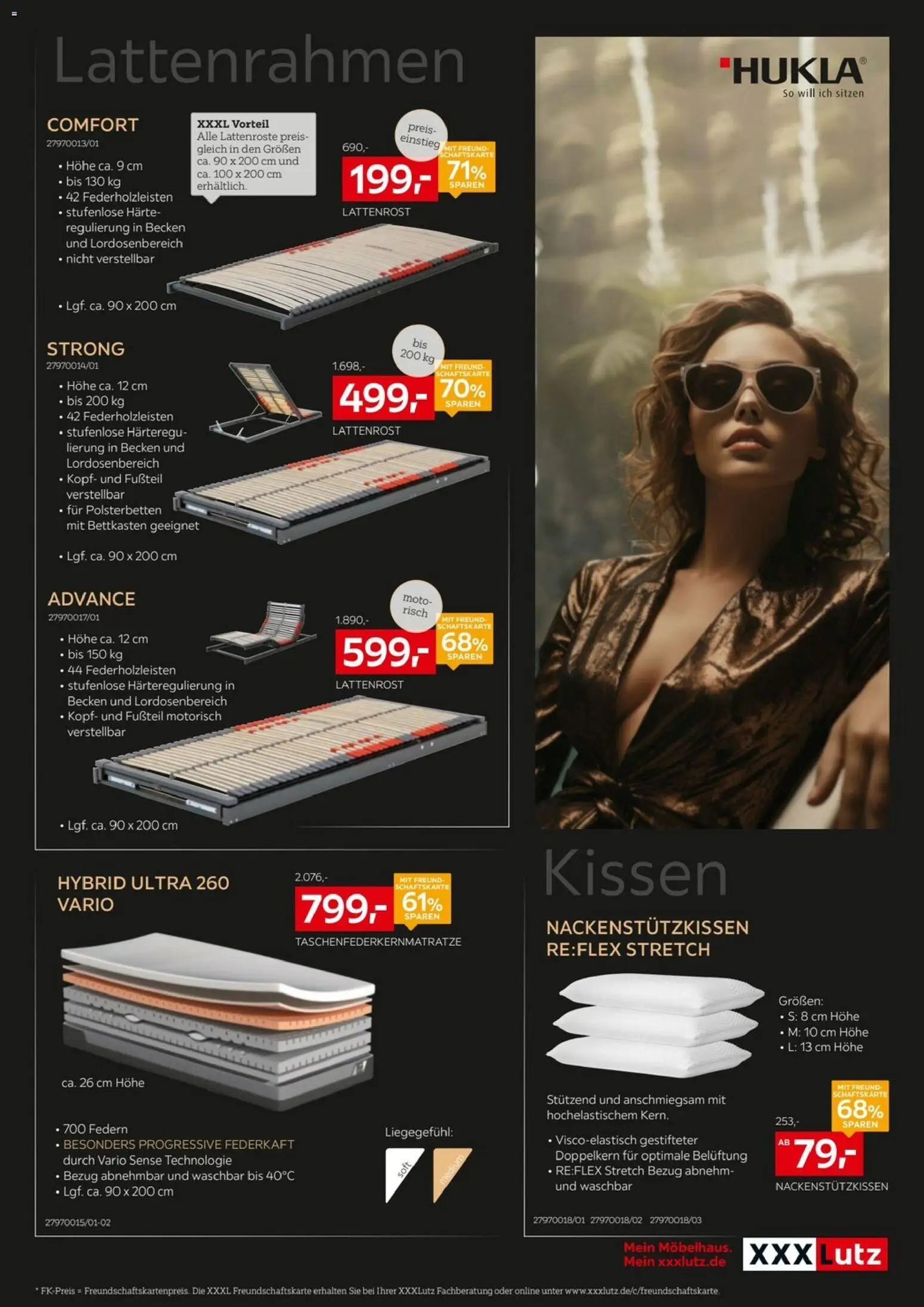 XXXLutz Matratzen Spezial – gültig ab 16.05.2026 | Seite: 11 | Produkte: Kissen, Lattenrost