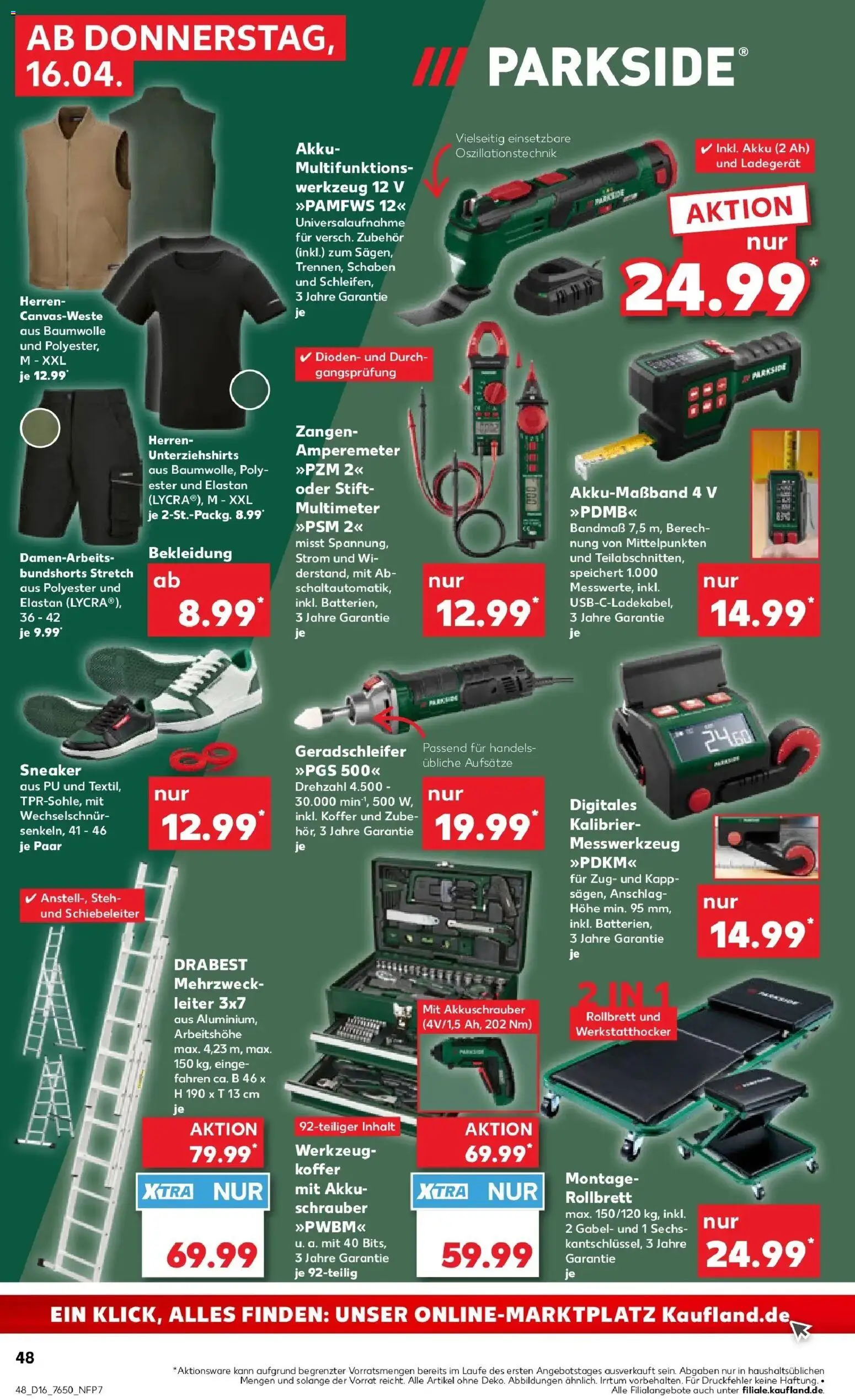 Kaufland Prospekt Horb Am Neckar	 – gültig ab 13.04.2026 | Seite: 60 | Produkte: T-Shirt, Akkuschrauber, Bekleidung, Ladegerät