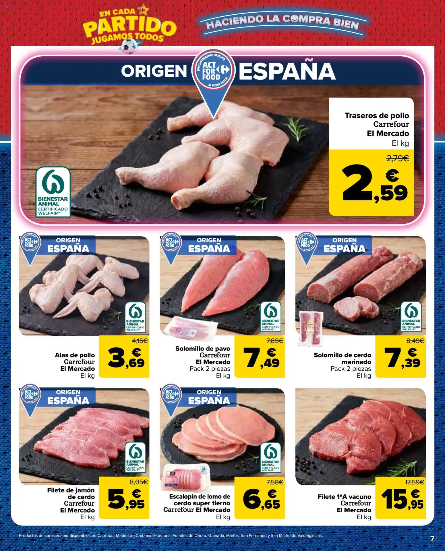 Carrefour Market folleto │ válido desde el 11.06.2026 | Página: 7 | Productos: Solomillo de cerdo, Jamón, Cerdo, Filete