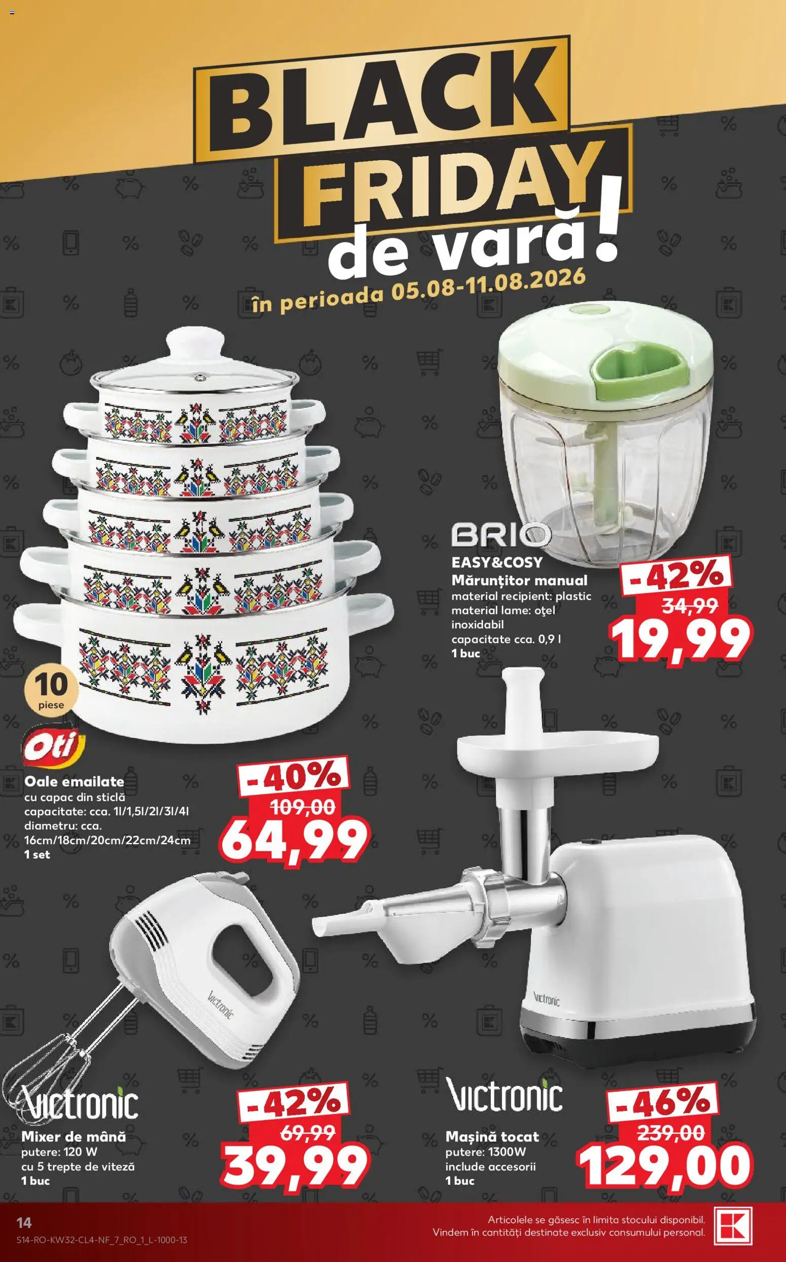 Noul catalog Kaufland – valabil de la 05.08.2026 | Pagină: 14 | Produse: Mixer