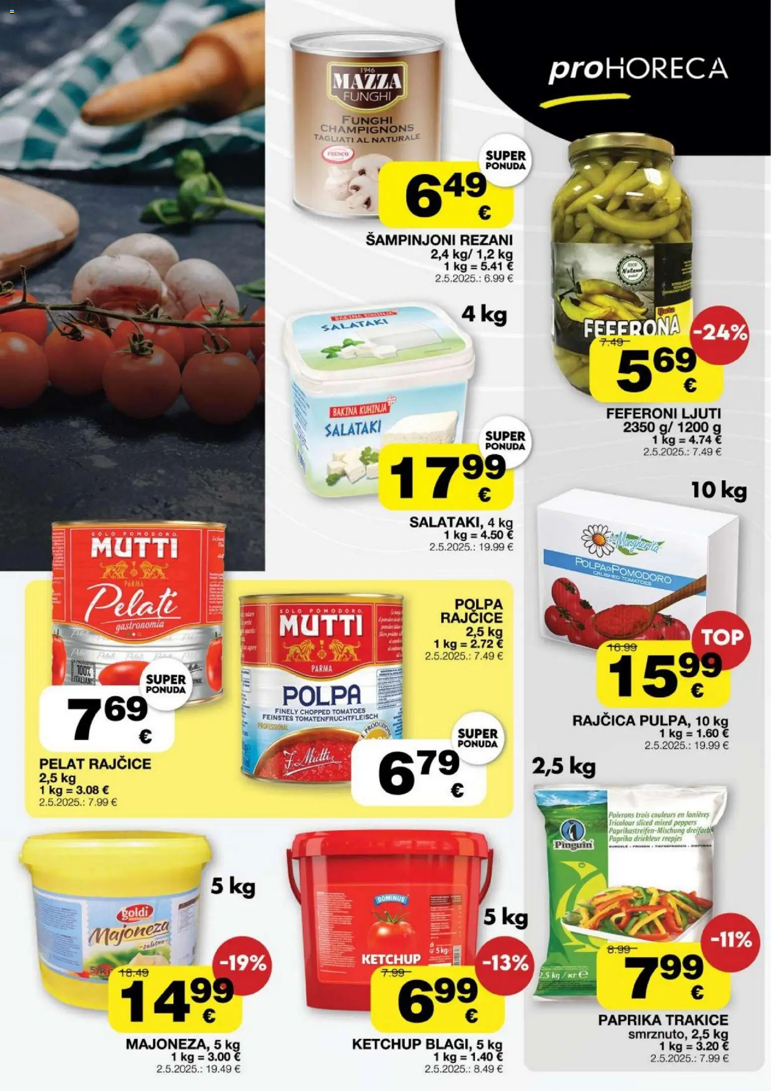 Stanić Diskont katalog | vrijedi od 01.10.2026 | Stranica: 13 | Proizvodi: Šampinjoni, Majoneza, Kuhinja, Feferoni