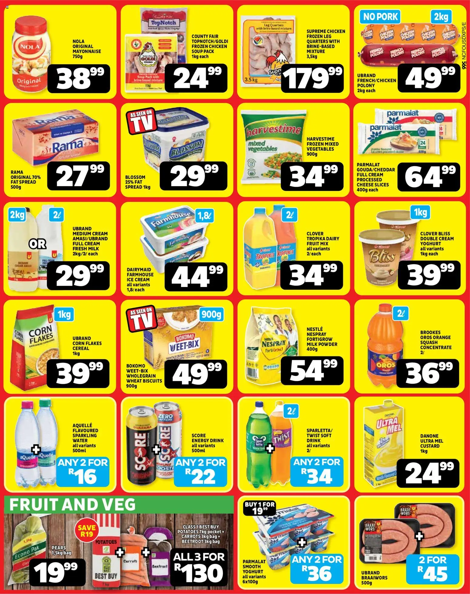 New Usave catalogue – valid from 19/10/2026 | Page: 3 | Products: Carrots, Ice cream, Potatoes, Water