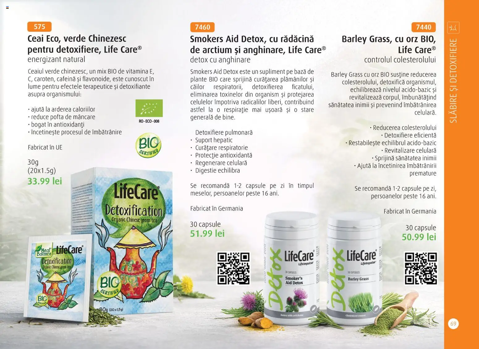 Noul catalog Life Care – valabil de la 01.04.2026 | Pagină: 71 | Produse: Şerit ödül, Pește, Ceai