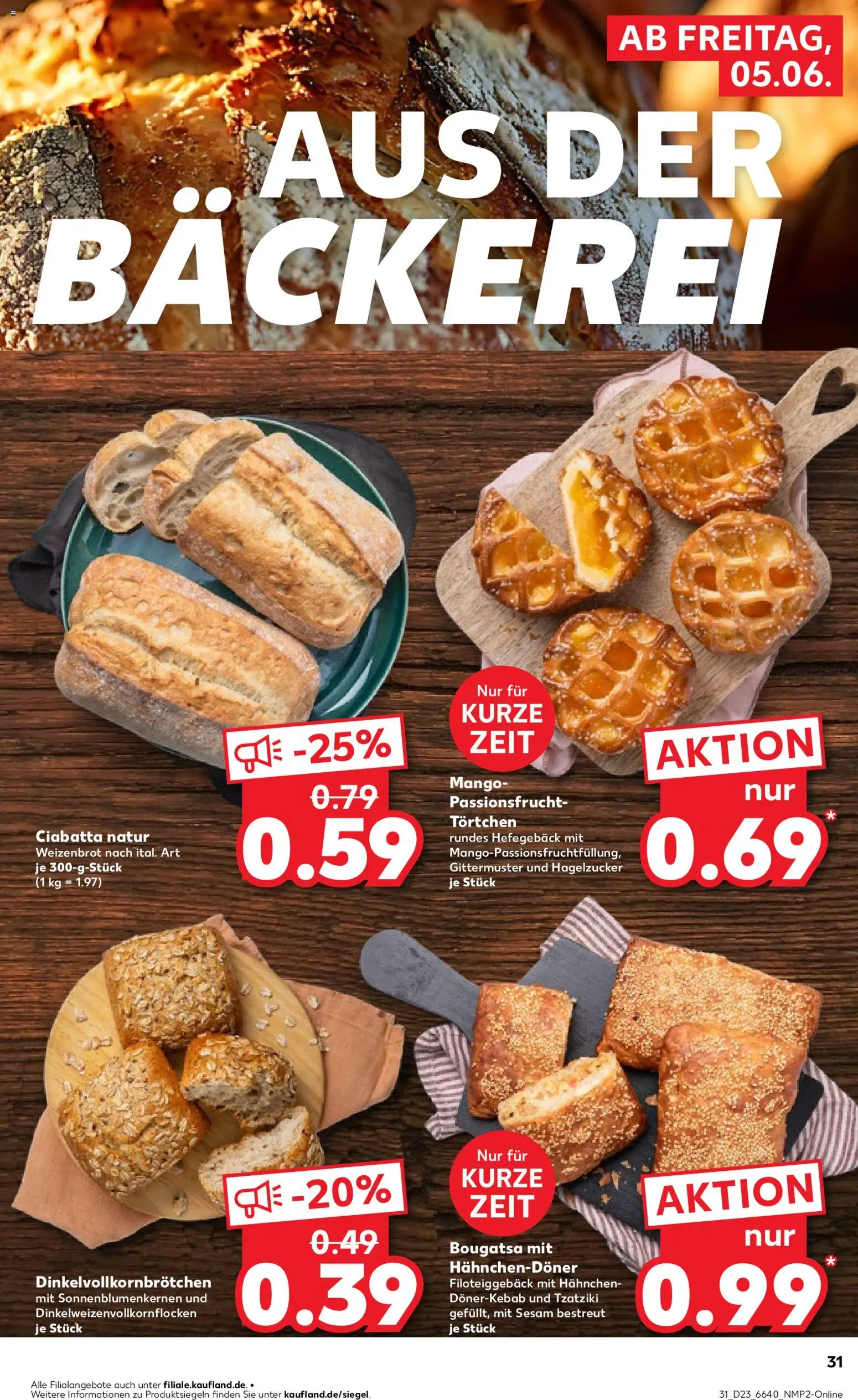 Kaufland Prospekt Stuttgart – gültig ab 04.06.2026 | Seite: 31 | Produkte: Hahnchen, Bäckerei, Mango