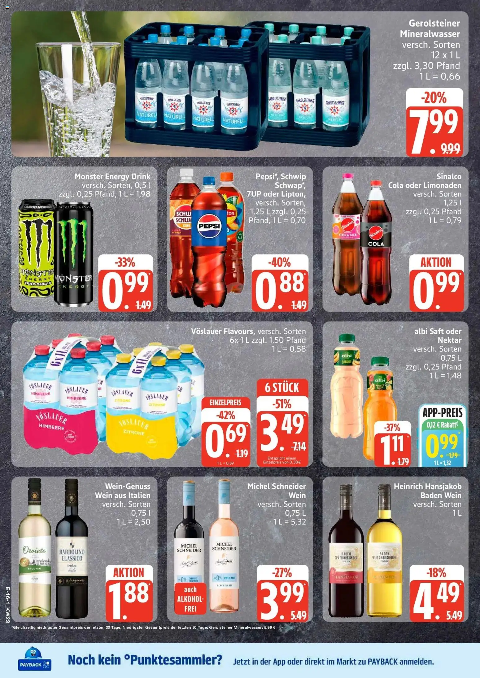 Edeka prospekt Hamburg – gültig ab 01.06.2026 | Seite: 19 | Produkte: Sinalco, Cola, Mineralwasser, Pepsi