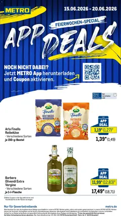Metro App Deals ab 15.06.2026 gültig