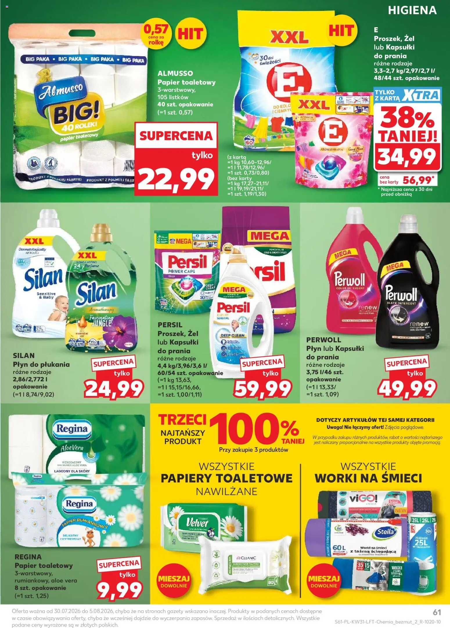 Kaufland gazetka od 30.07.2026 | Strona: 61 | Produkty: Karta, Kapsułki, Persil, Perwoll