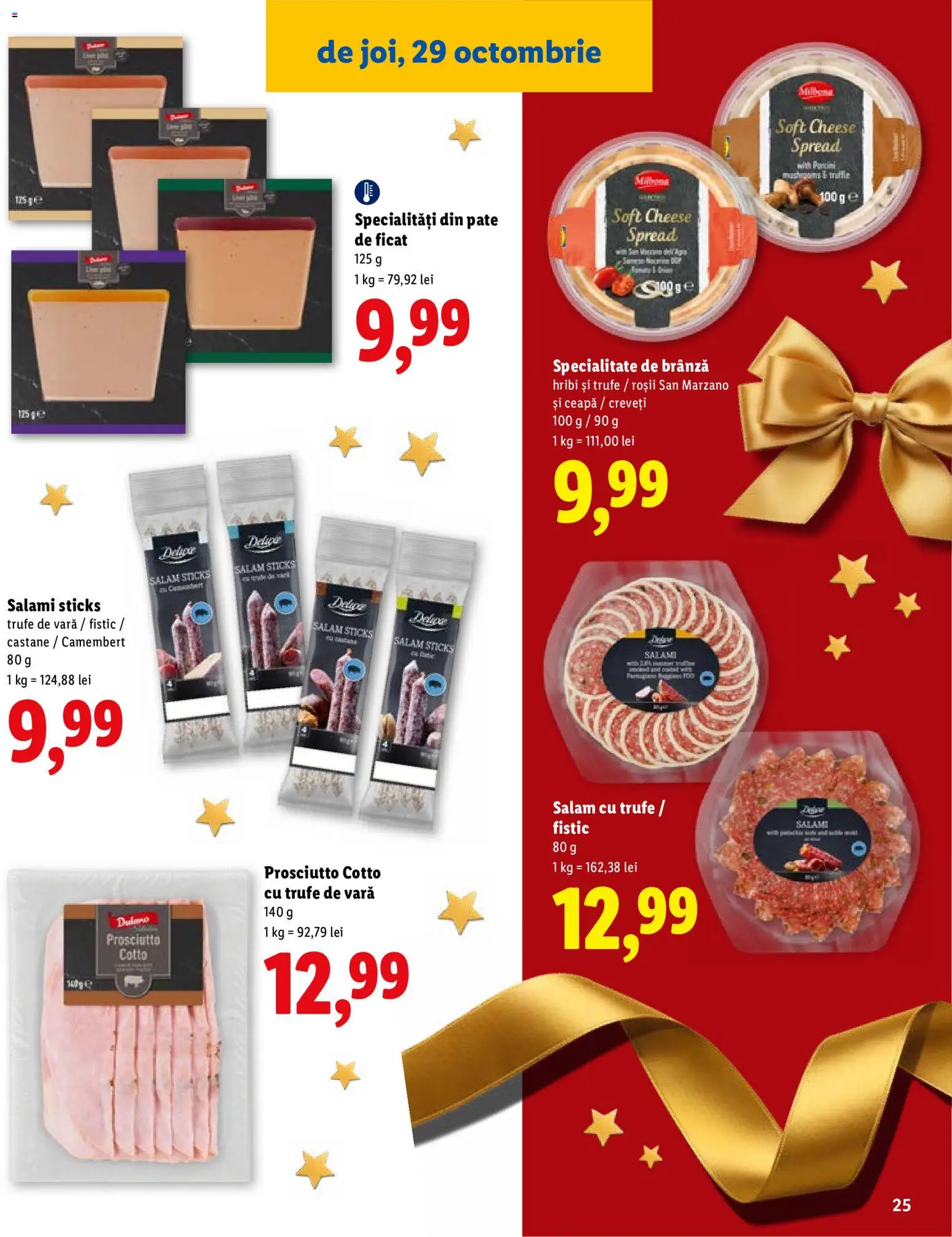 Noul catalog Lidl – valabil de la 19.10.2026 | Pagină: 25 | Produse: Pate, Salam, Fistic, Ceapă