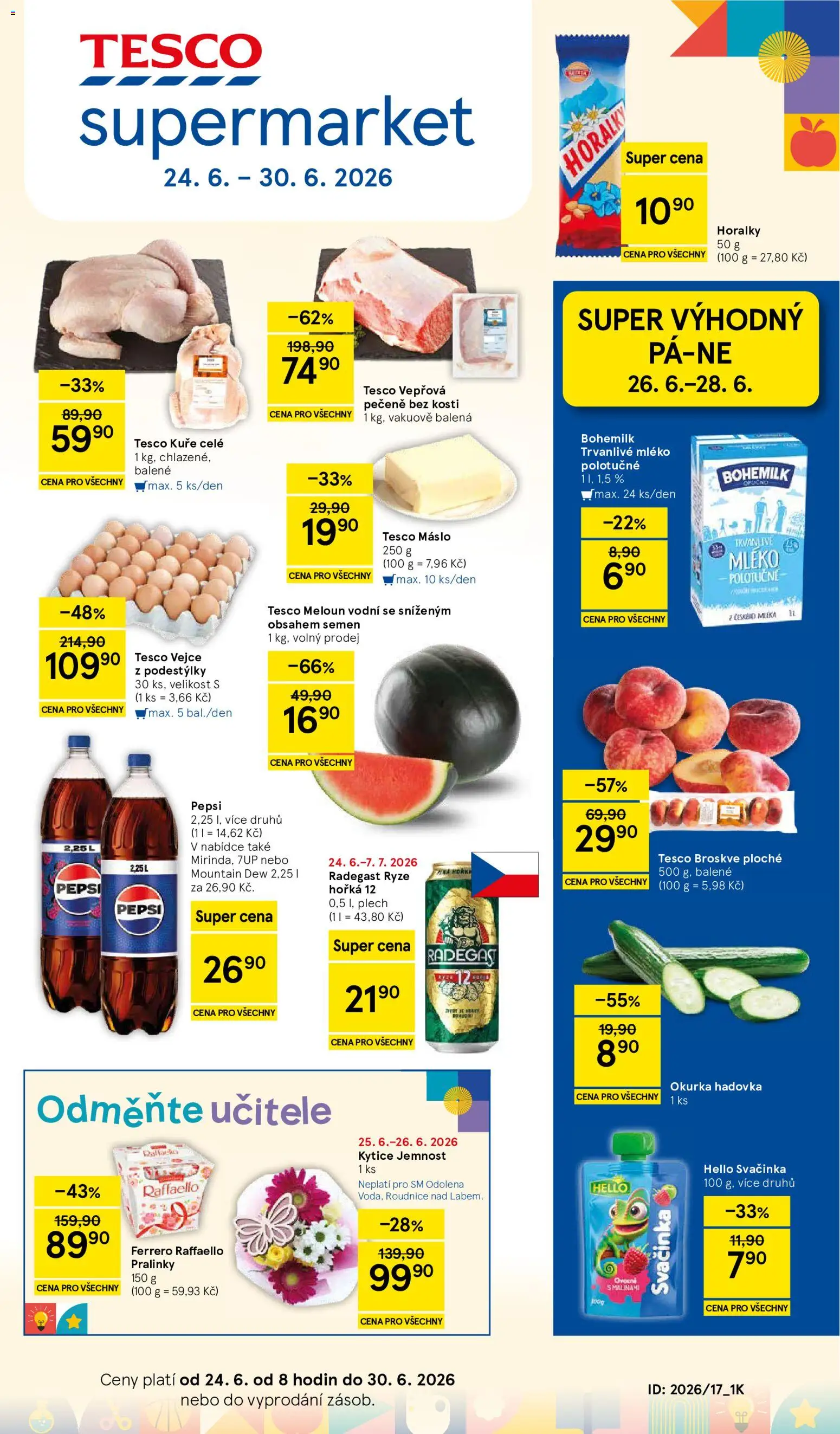 Tesco leták - Supermarket od 24.06.2026 | Strana: 1