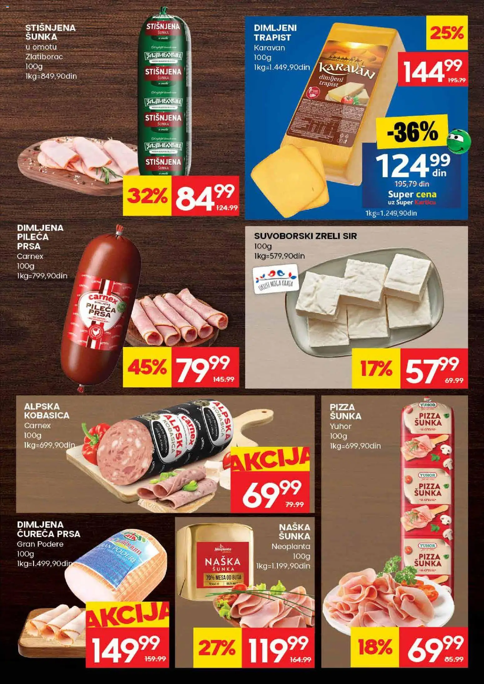 Roda katalog - važi od 21.05.2026 | Strana: 7 | Proizvode: Sir, Šunka, Pizza šunka, Kobasica