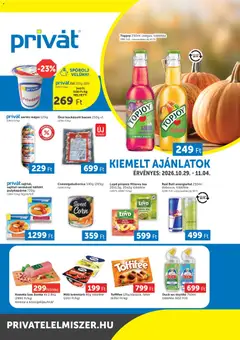 PRIVÁT Déli vármegyék - amely érvényes a következő dátumtól: 2026.10.29.