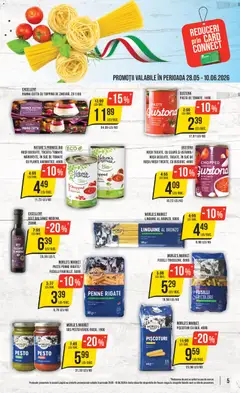 Ofertele Mega Image valabile de la 28.05.2026 | Pagină: 5 | Produse: Şerit ödül, Oțet, Paste, Sos
