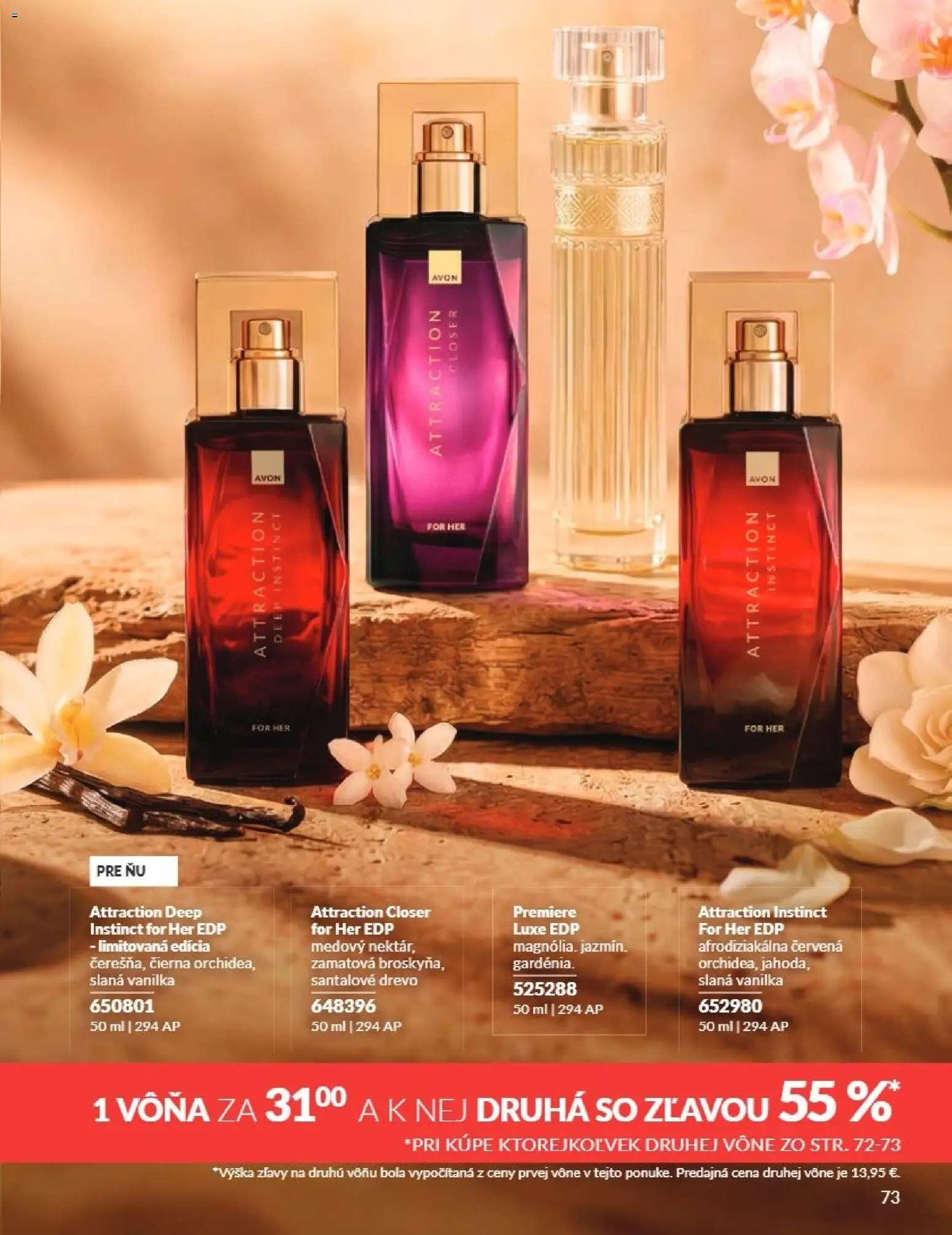 Nové Avon akcie – leták je platný od 01.07.2026 | Strana: 73 | Produkty: Vanilka