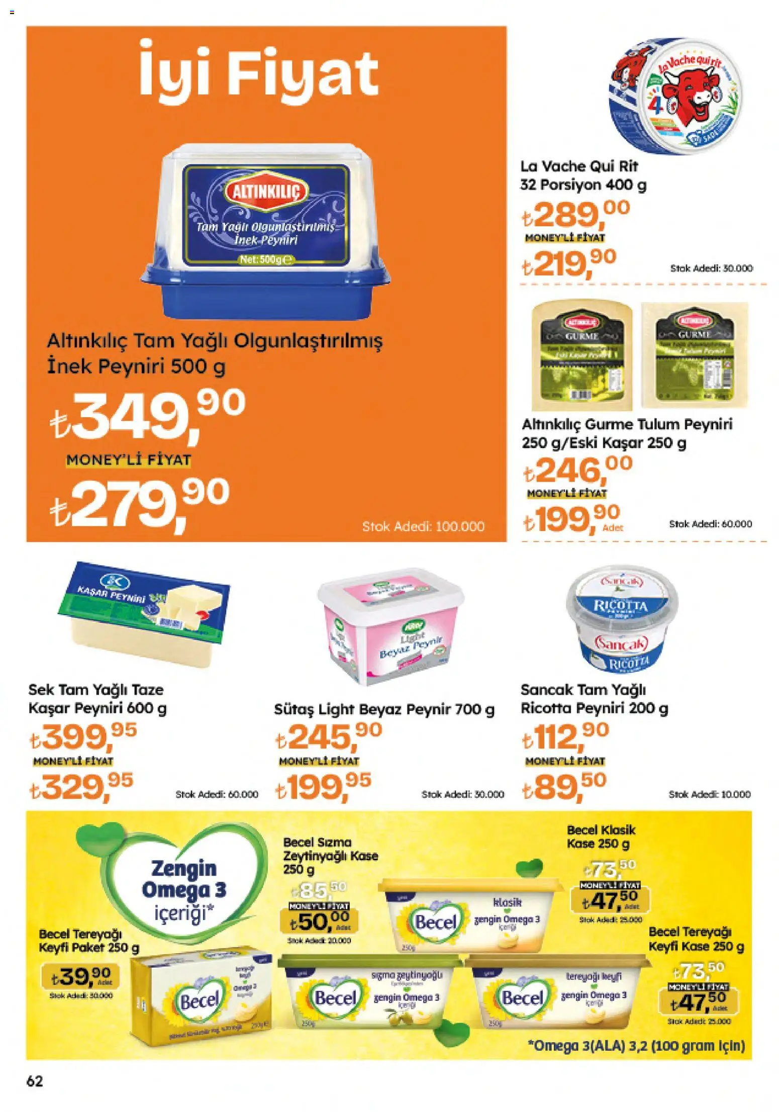 Migros Katalog - 5M Migroskop Dijital - 04.06.2026 tarihinden itibaren geçerlidir | Sayfa: 62 | Ürünler: Kaşe, Tereyağı, Peynir, Tulum