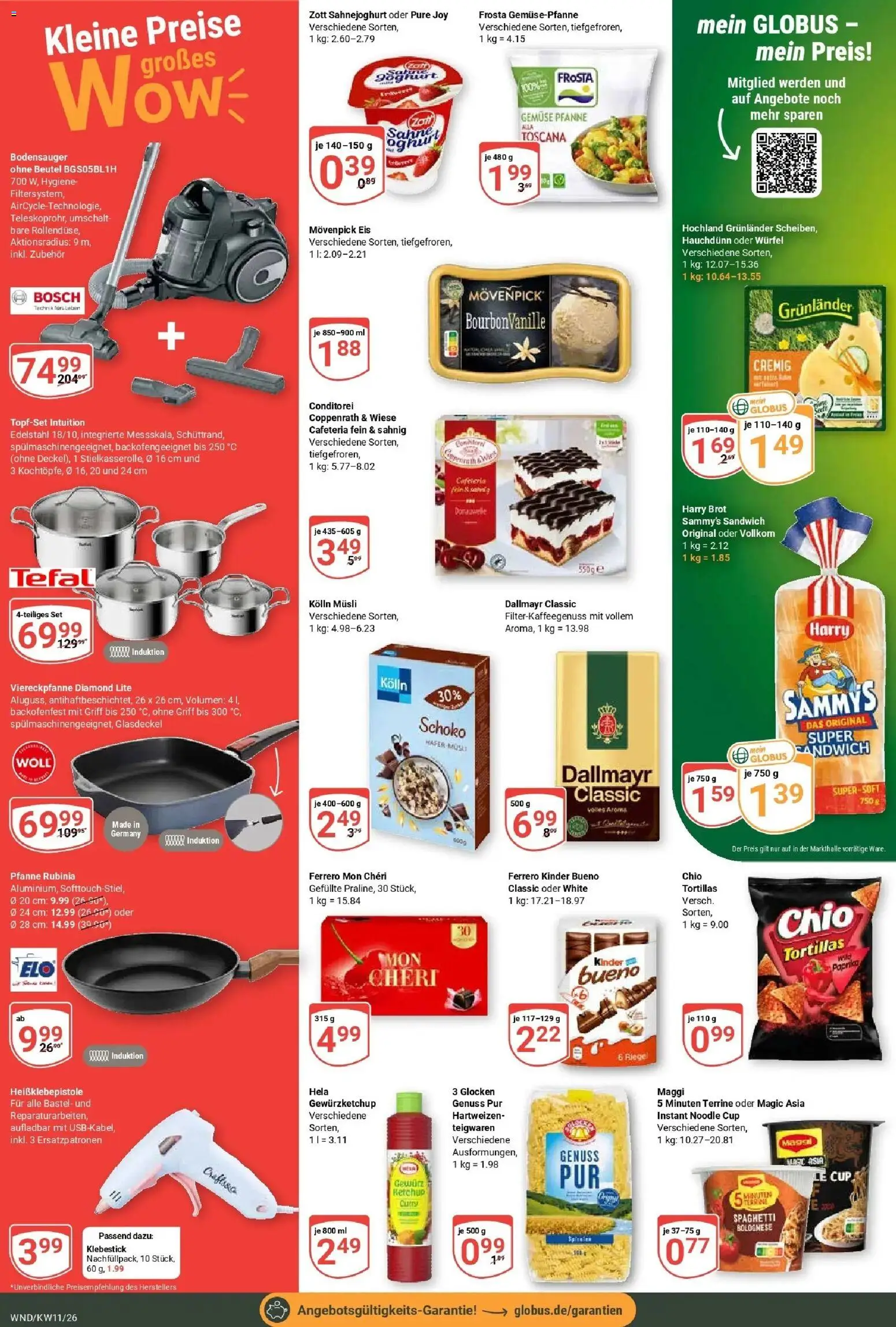 Globus prospekt St. Wendel	 – gültig ab 09.03.2026 | Seite: 4 | Produkte: Maggi, Gemüse, Brot, Mon cheri