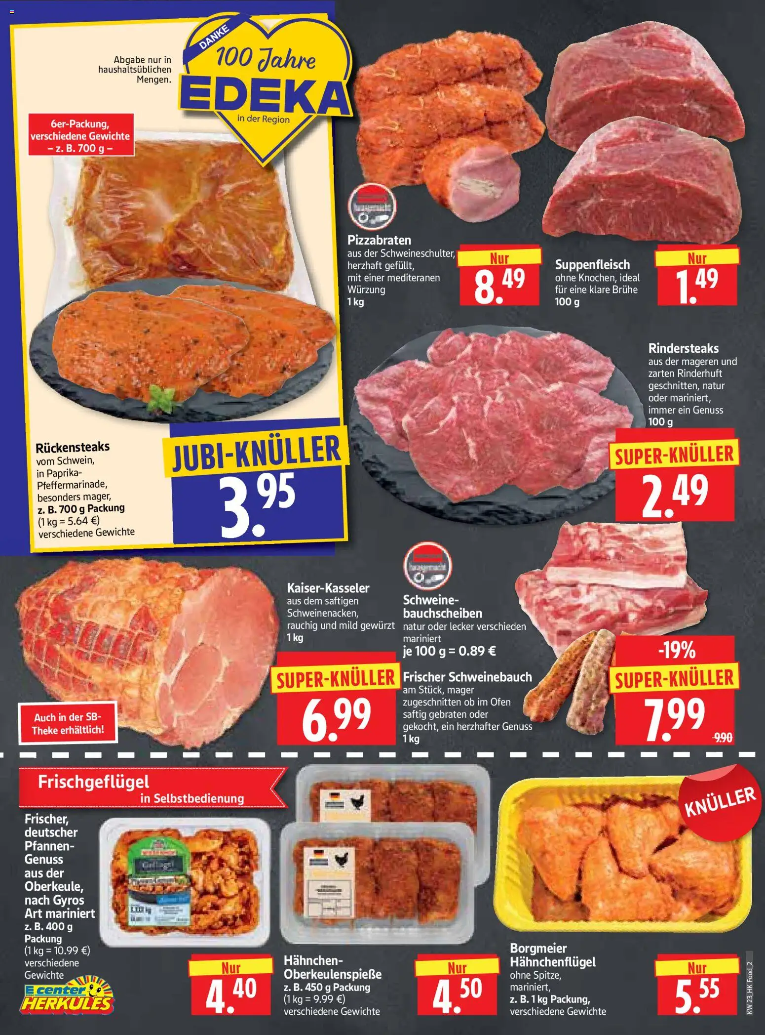 HERKULES Prospekt – gültig ab 01.06.2026 | Seite: 2 | Produkte: Ofen, Hahnchen, Theke, Schweinebauch