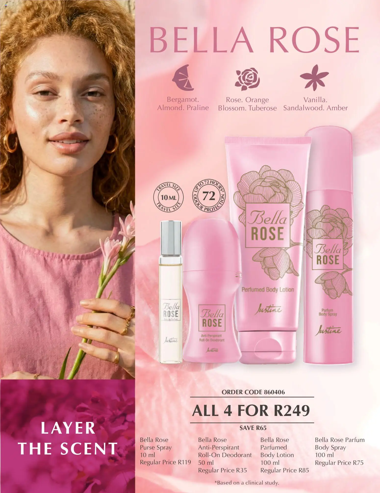 New Justine catalogue – valid from 15/09/2026 | Page: 4 | Products: Body spray, Deodorant, Antiperspirant, Purse spray