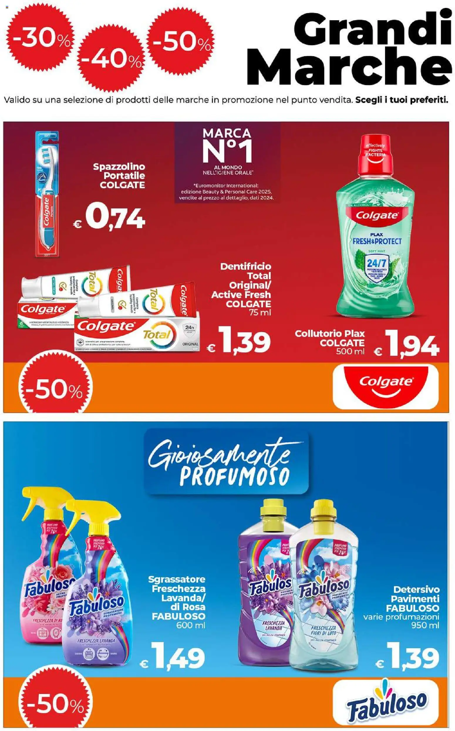 Volantino COOP del 11/09/2026 | Pagina: 14 | Prodotti: Dentifricio, Collutorio, Fiori di loto, Fiori