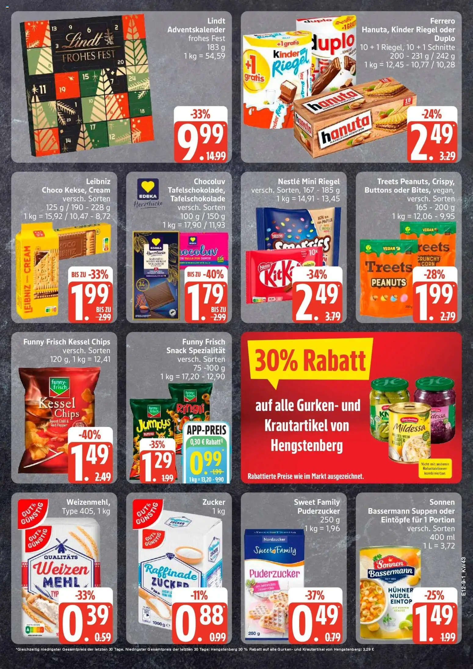 Edeka Prospekt Warnemünde / Rostock (ab 19.10.2026) » Angebote Online | Seite: 9 | Produkte: Paprika, Wein, Lindt, Gurken