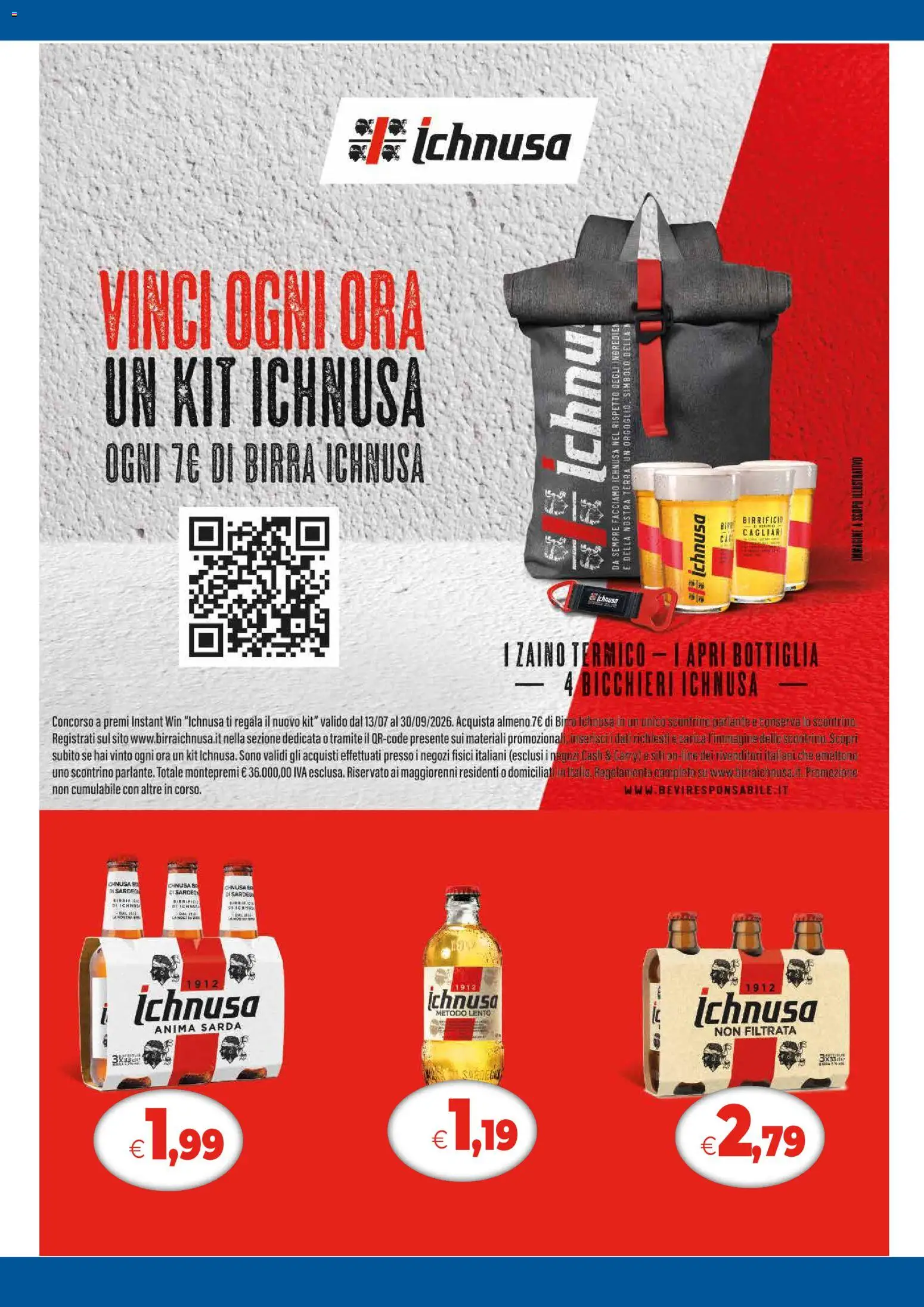 Volantino Famila del 06/08/2026 | Pagina: 5 | Prodotti: Birra, Tè, Bottiglia, Birra Ichnusa