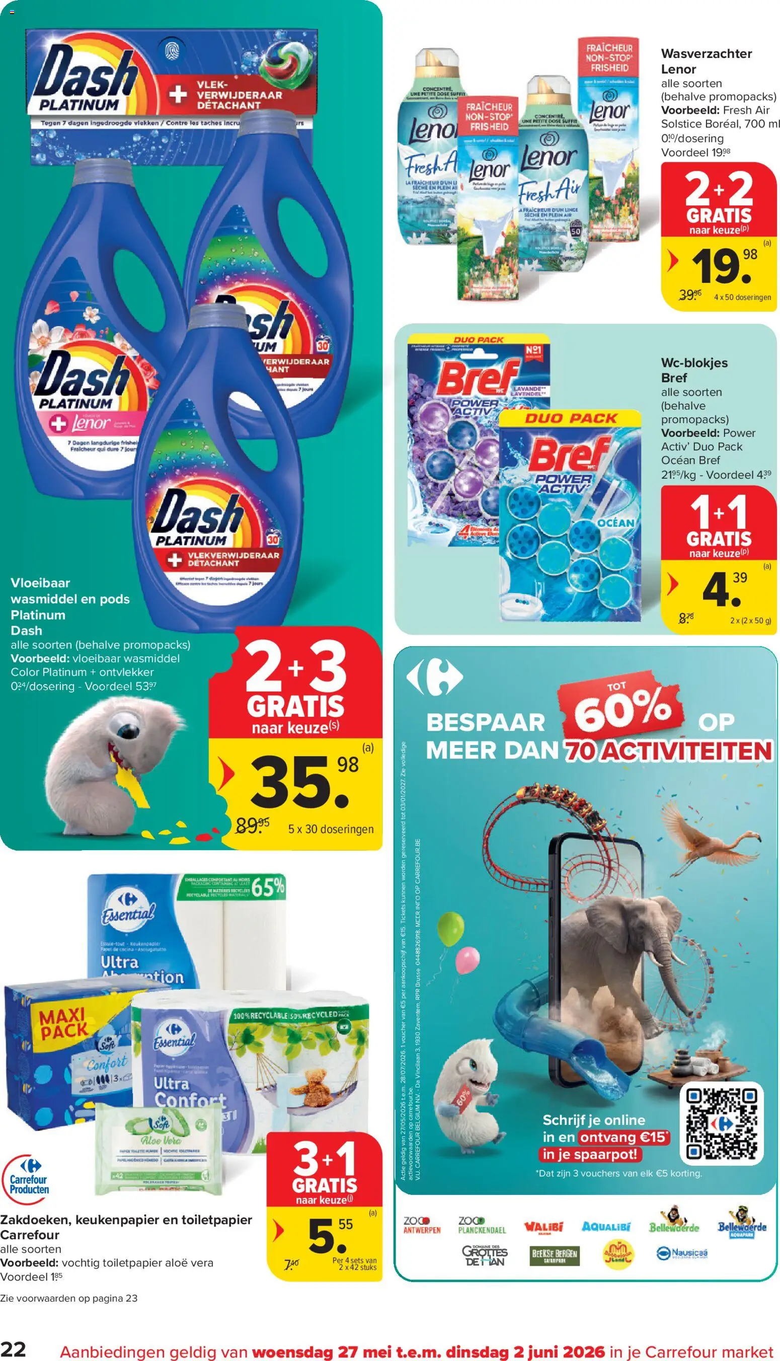 {H1} | Pagina: 22 | Producten: Toiletpapier, Wasmiddel, Wasverzachter, Keukenpapier