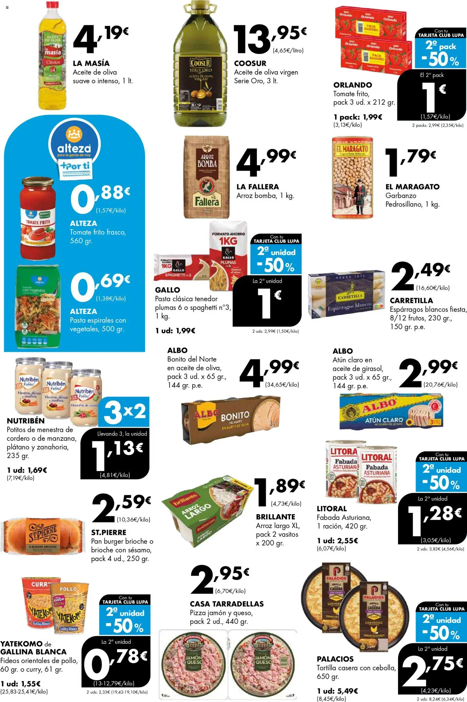 Lupa Supermercados folleto │ válido desde el 05.03.2026 | Página: 10 | Productos: Aceite, Jamón, Pizza, Νερό καρύδας
