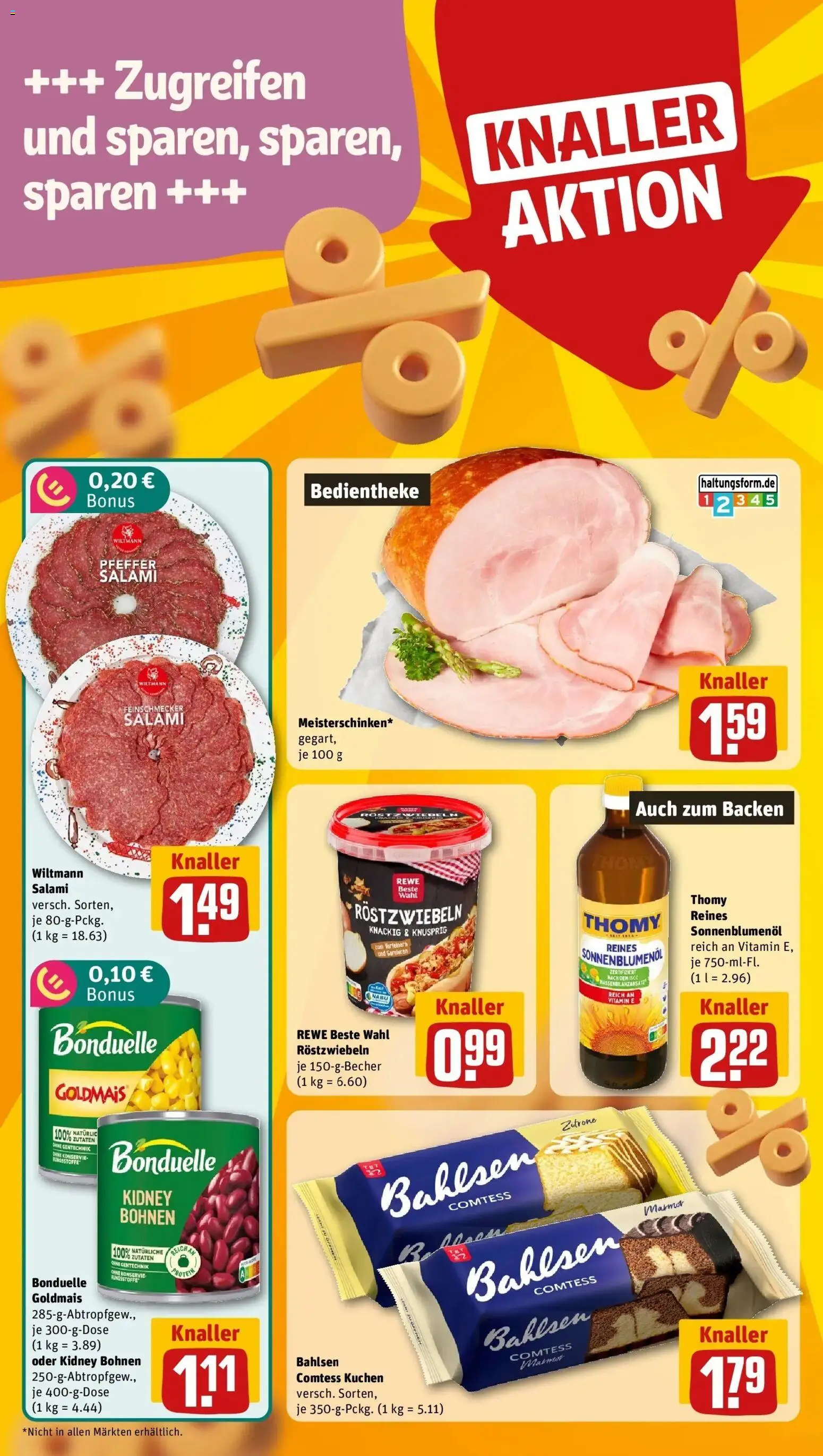 REWE Prospekt ab 17.08.2026 zum Blättern » Angebote | Seite: 6 | Produkte: Sonnenblumenol, Pfeffer, Salami, Kuchen