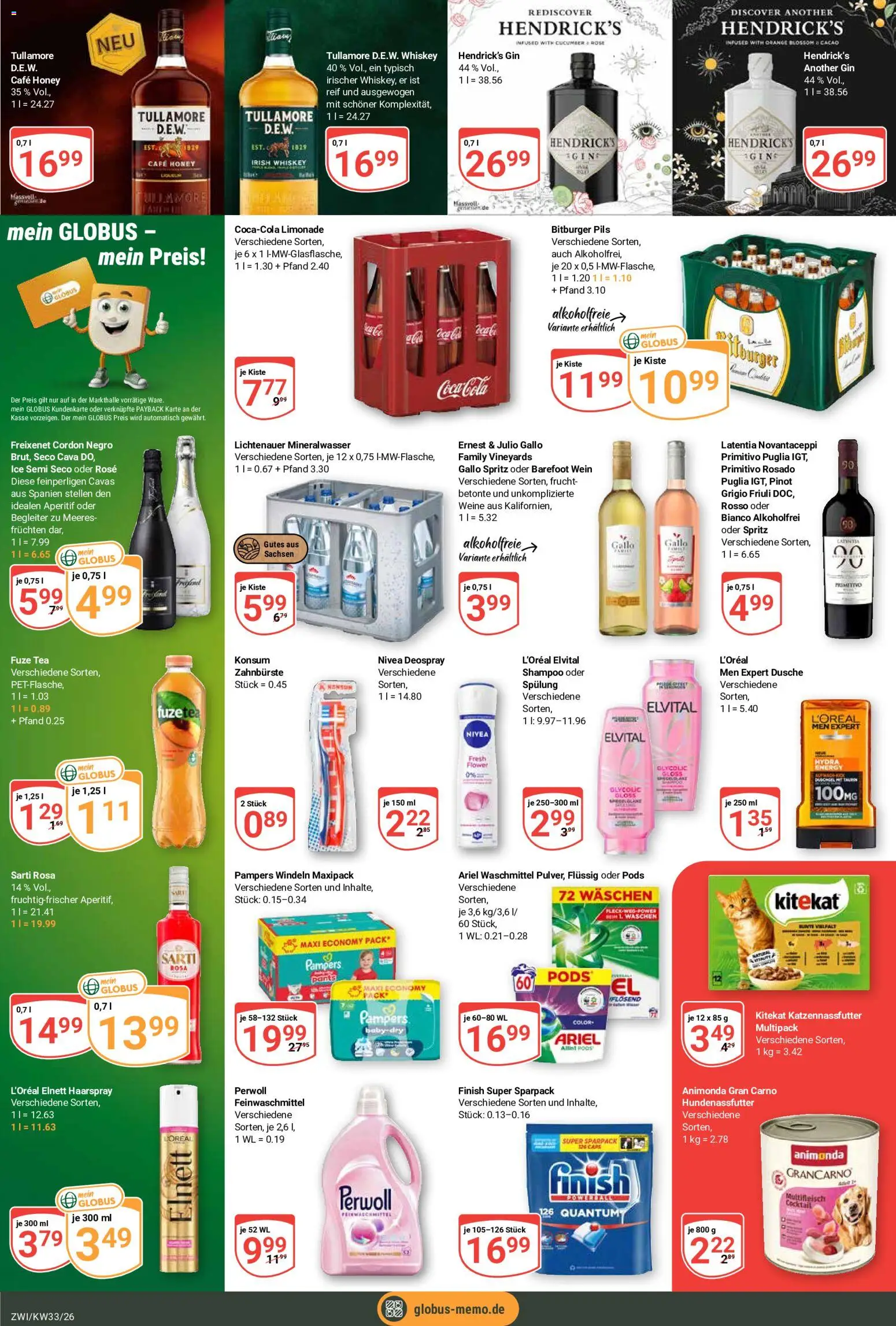 Globus Prospekt Zwickau – gültig ab 10.08.2026 | Seite: 9 | Produkte: Energy, Pils, Pampers, Mineralwasser