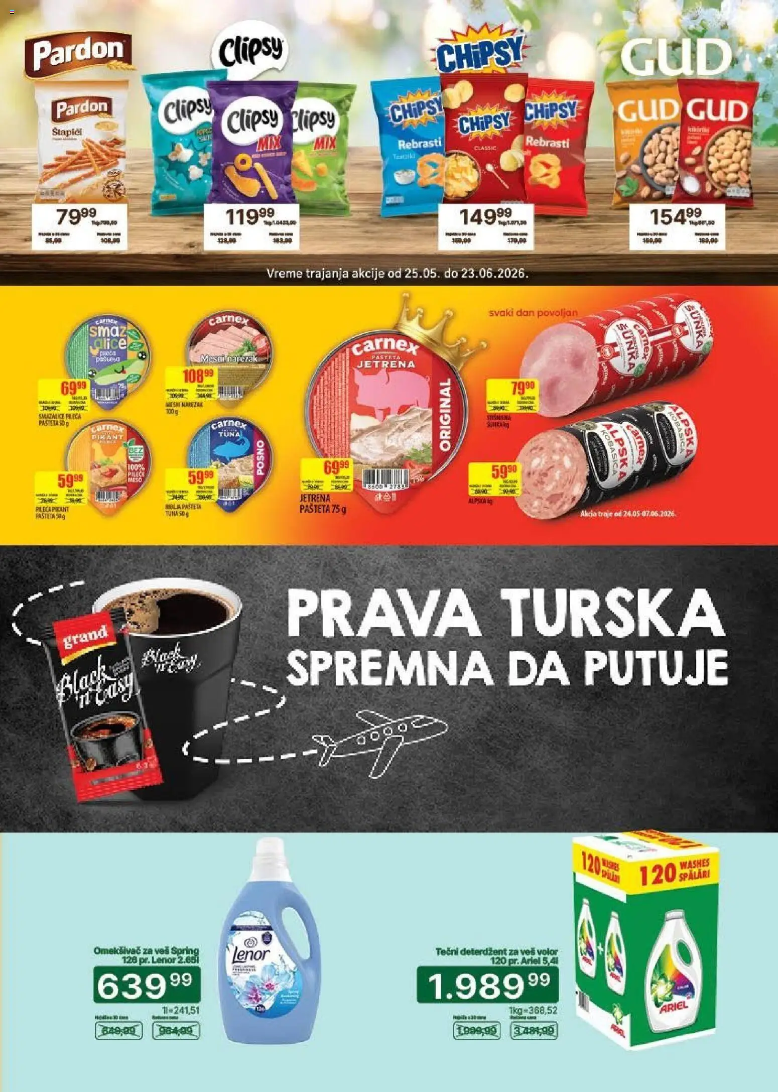 Univerexport katalog - važi od 25.05.2026 | Strana: 21 | Proizvode: Tečni deterdžent, Lenor, So, Omekšivač za veš