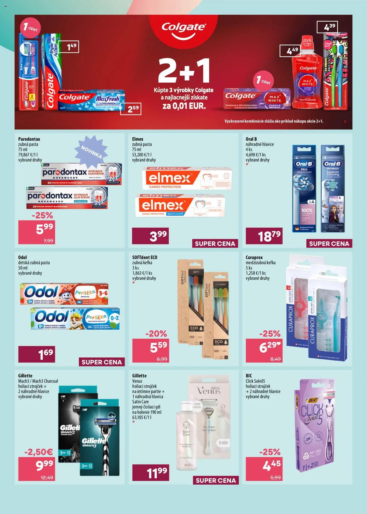 Nové 101 drogerie akcie – leták je platný od 07.10.2026 | Strana: 2 | Produkty: Zubná kefka, Strojček, Holiaci strojček, Curaprox