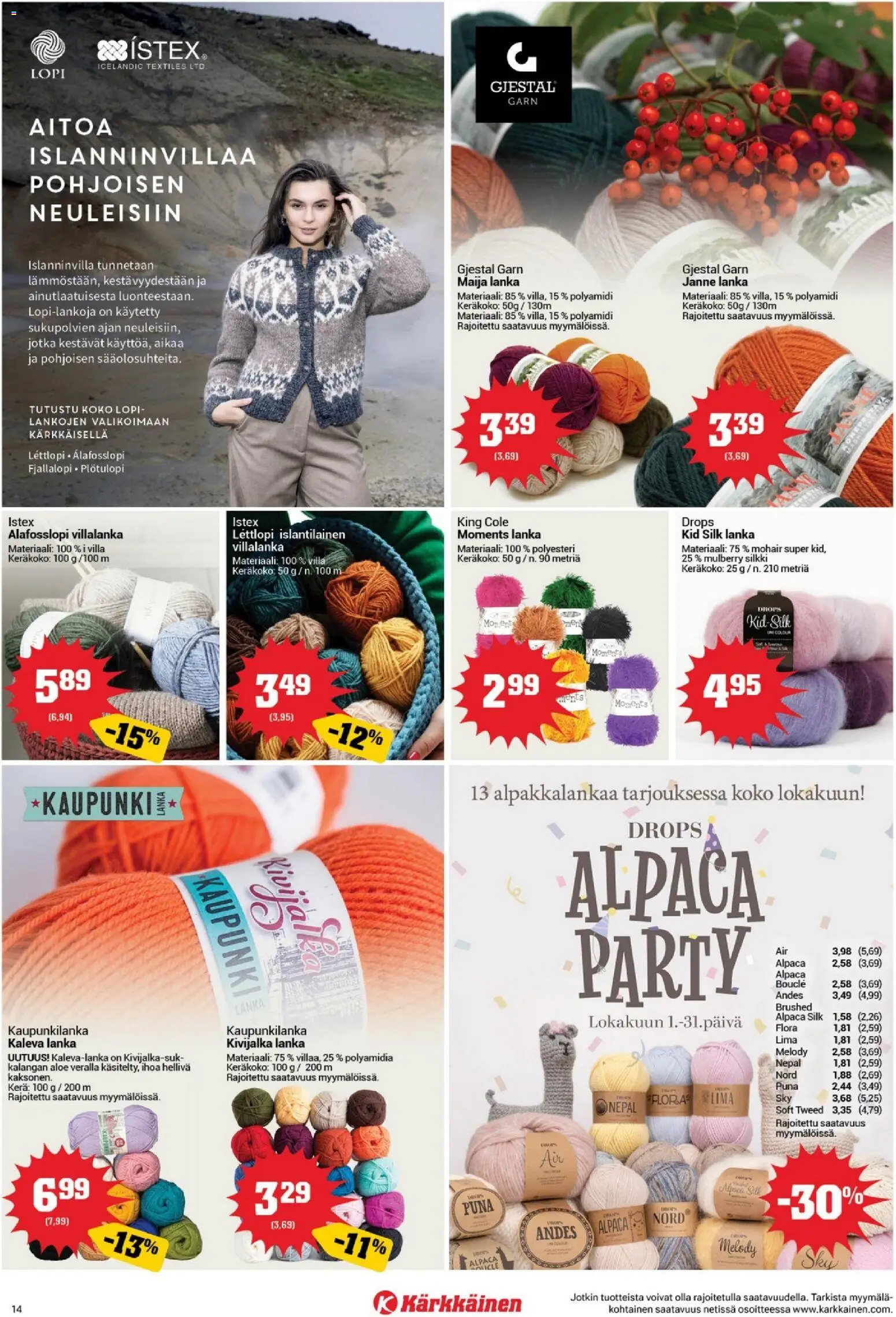 Kärkkäinen tarjoukset – voimassa 13/10/2026 alkaen | Sivu: 14