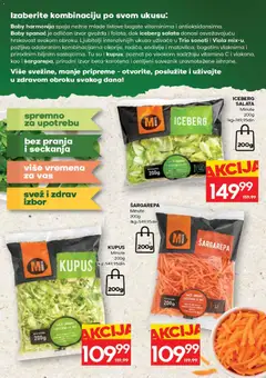 Idea katalog - pregled Idea kataloga - važi od 17.08.2026 | Strana: 7 | Proizvode: Šargarepa, Salata, Iceberg salata, Kupus