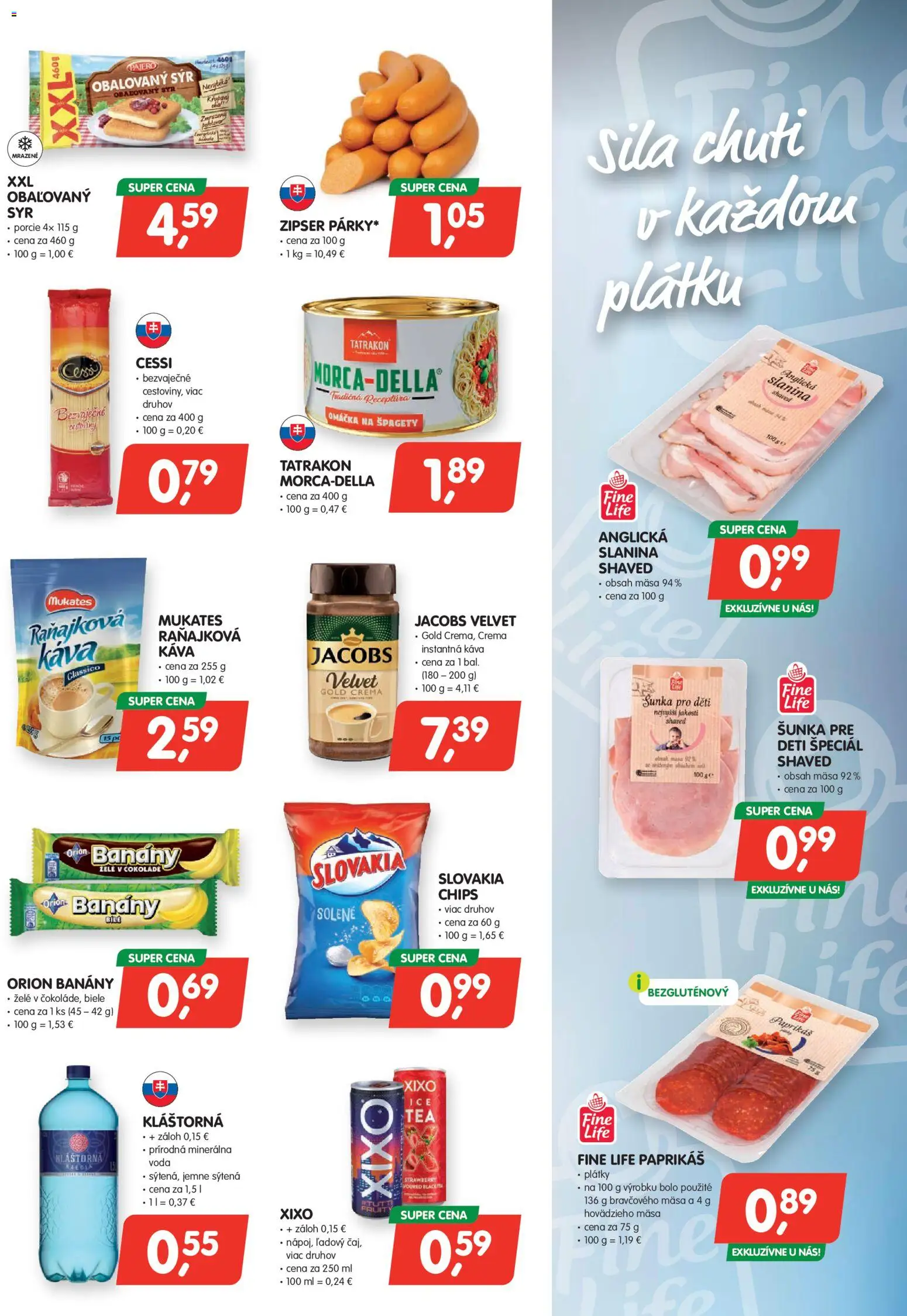 Nové Môj obchod akcie – leták je platný od 24.04.2026 | Strana: 3 | Produkty: PC, Jacobs Velvet, Banány