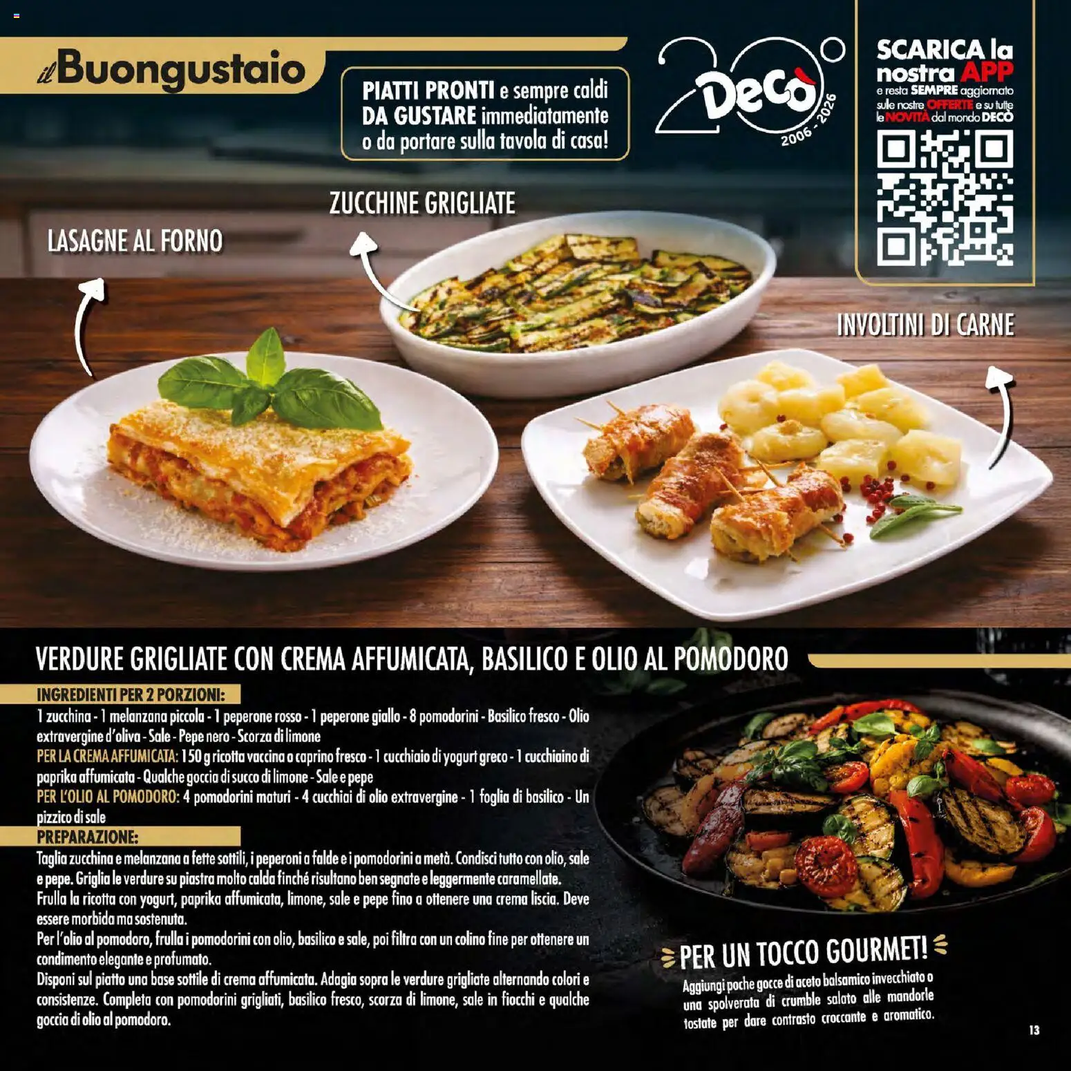 Volantino Decò del 21/07/2026 | Pagina: 13 | Prodotti: Melanzana, Basilico, Ricotta, Griglia
