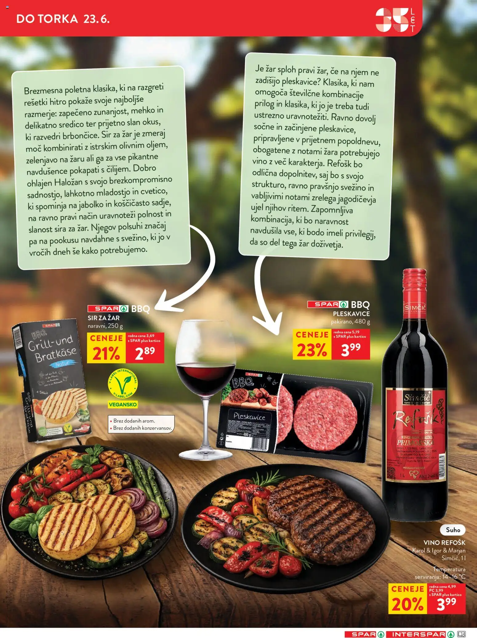 Novi Spar katalog ponudbe – veljaven od 17.06.2026 | Stran: 9 | Izdelki: Zar, Pleskavice, Sir, Vino