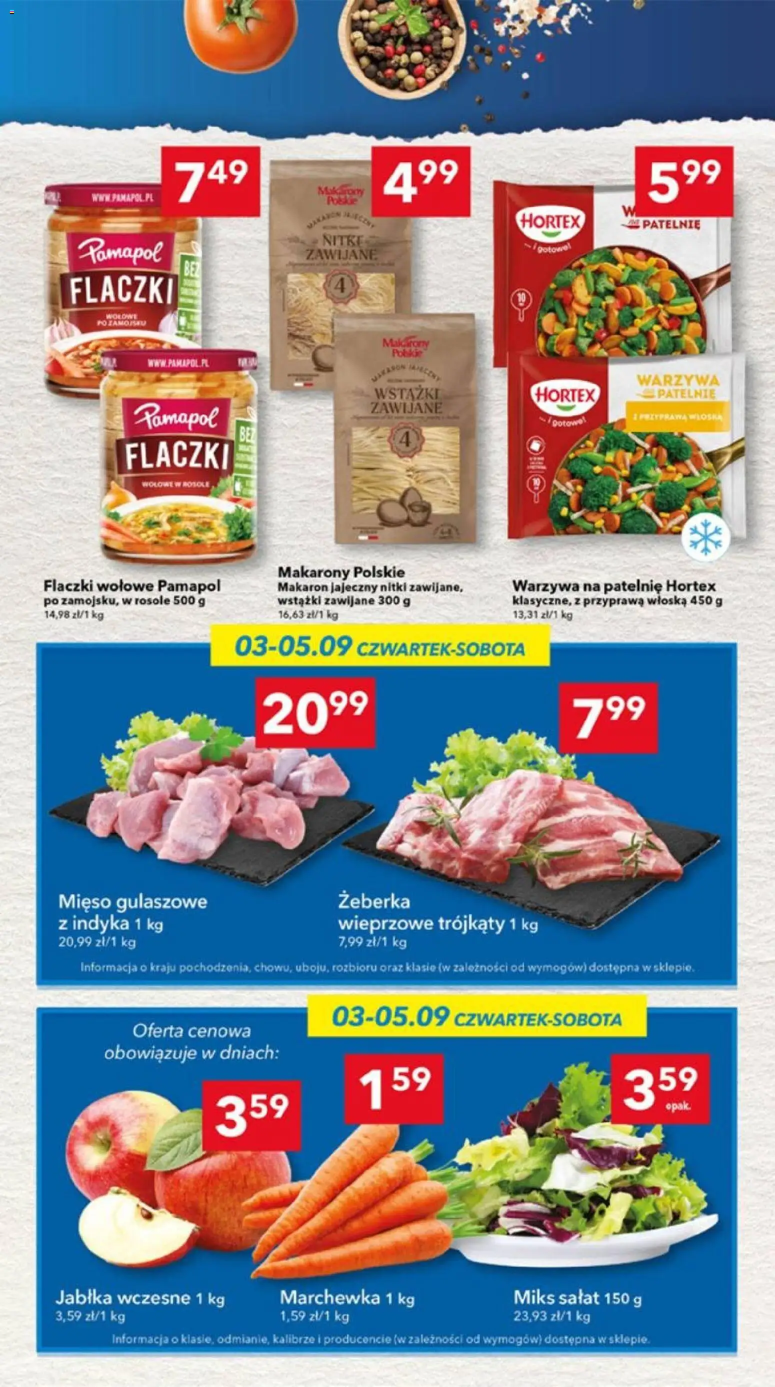 Lewiatan gazetka - Lublin od 03.09.2026 | Strona: 3 | Produkty: Żeberka, Mięso, Patelnie, Makarony