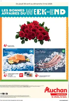 Auchan - Prévisualisation de Auchan les bons plans du week-end dans votre super valide à partir de 30.04.2026 | Page: 2 | Produits: Pêche, Poissonnerie, Porte, Saumon