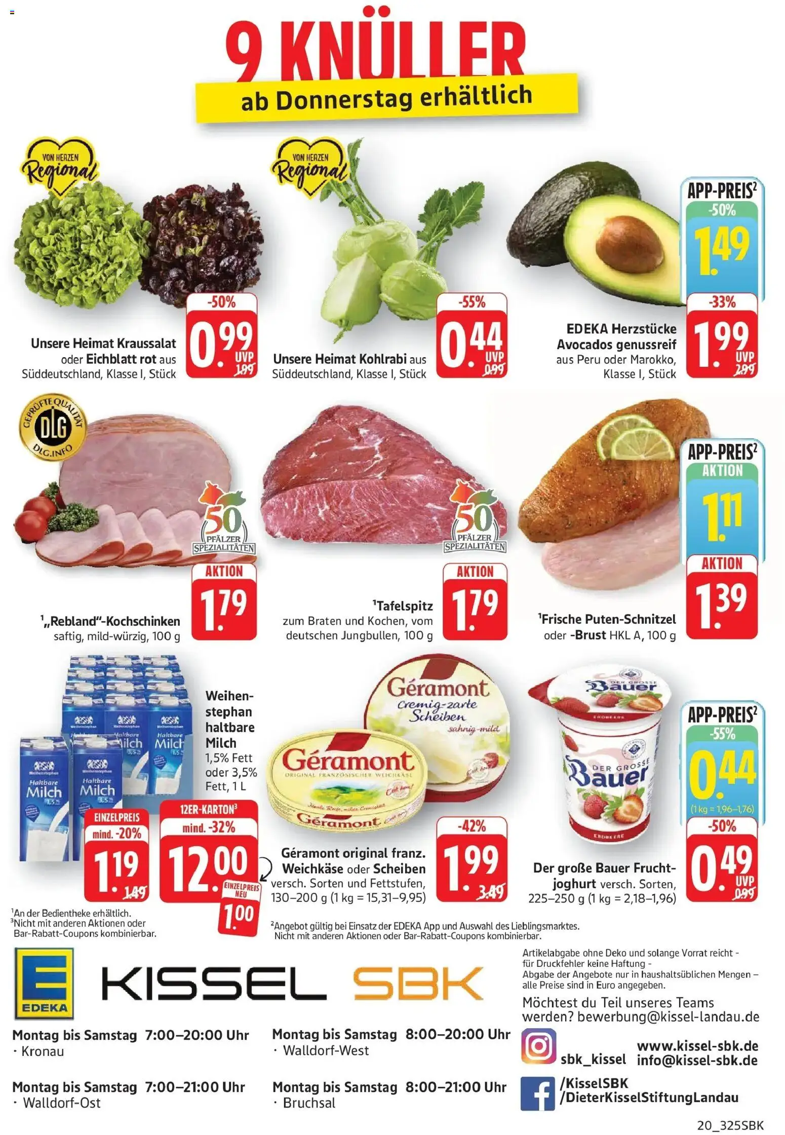 Edeka Prospekt Walldorf (ab 07.09.2026) » Angebote Online | Seite: 20 | Produkte: Joghurt, Spezialitäten, Haltbare milch, Kohlrabi