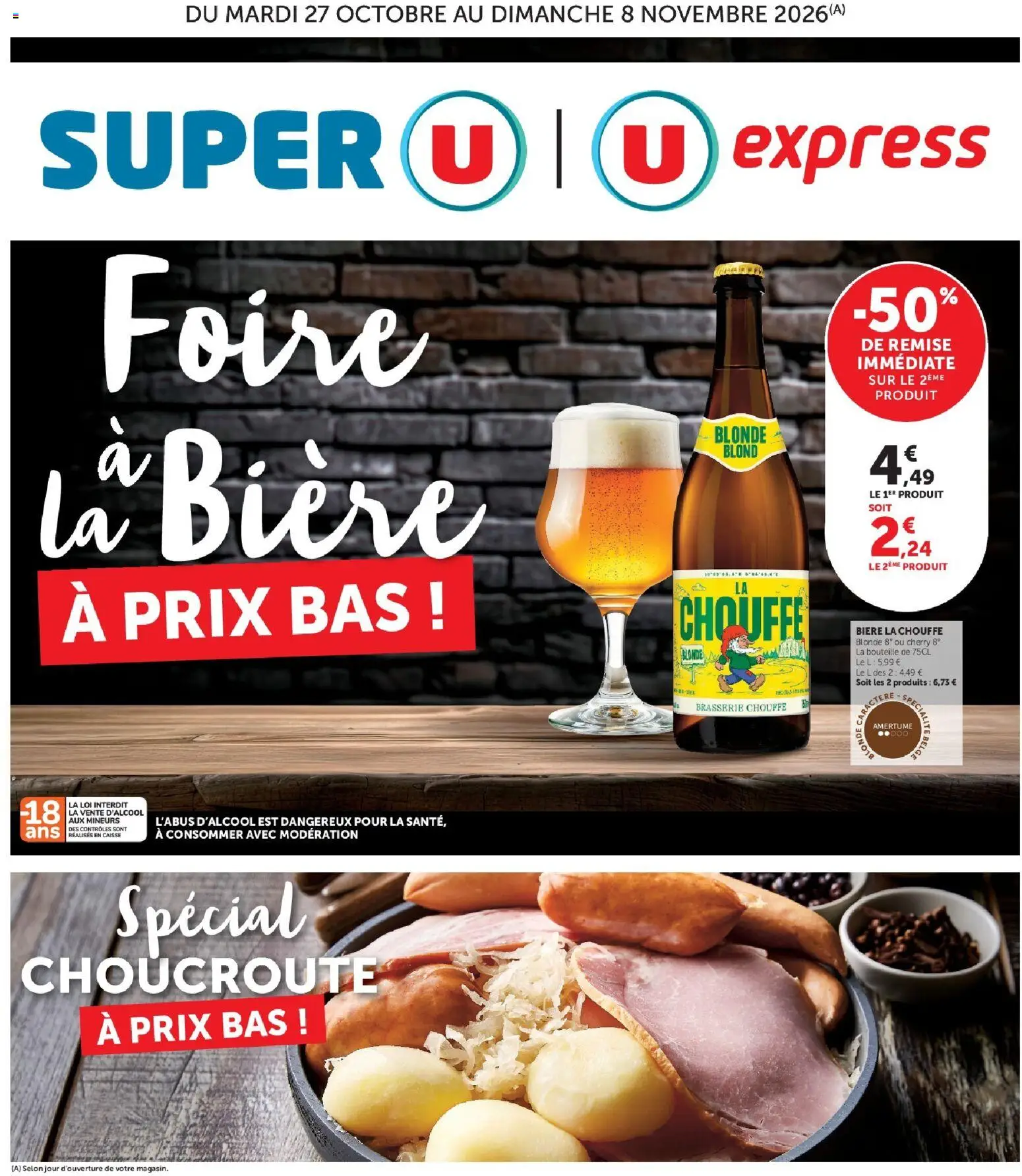 {H1} | Page: 1 | Produits: Choucroute, Bouteille, Bière