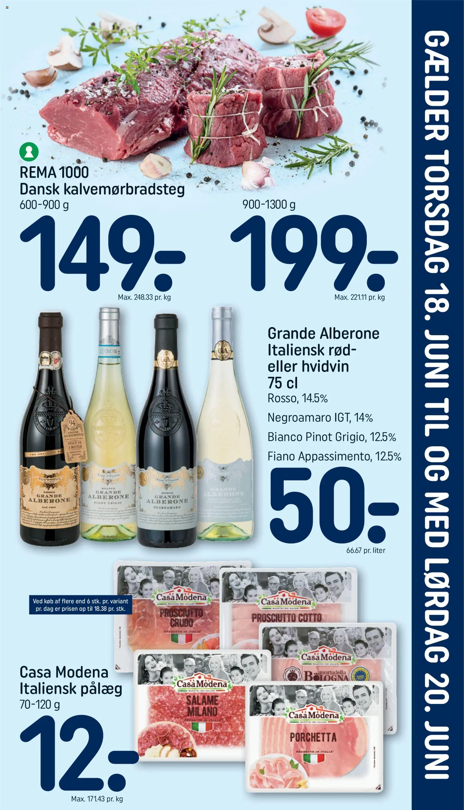 Rema 1000 tilbudsavis – gyldig fra 18.06.2026 | Side: 3 | Produkter: Salami, Pålæg